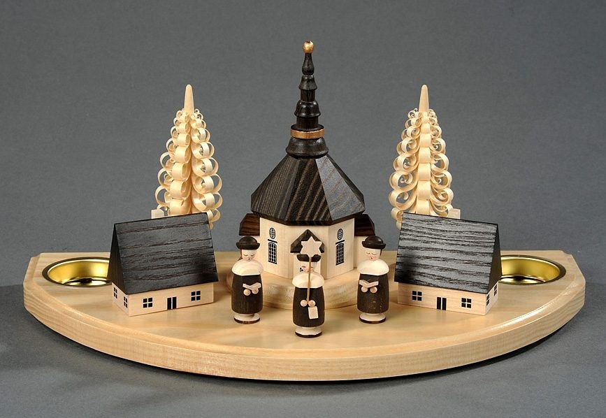 Albin Preissler Teelichthalter »Seiffener Dorf mit Kurrende, Handwerkskunst günstig online kaufen