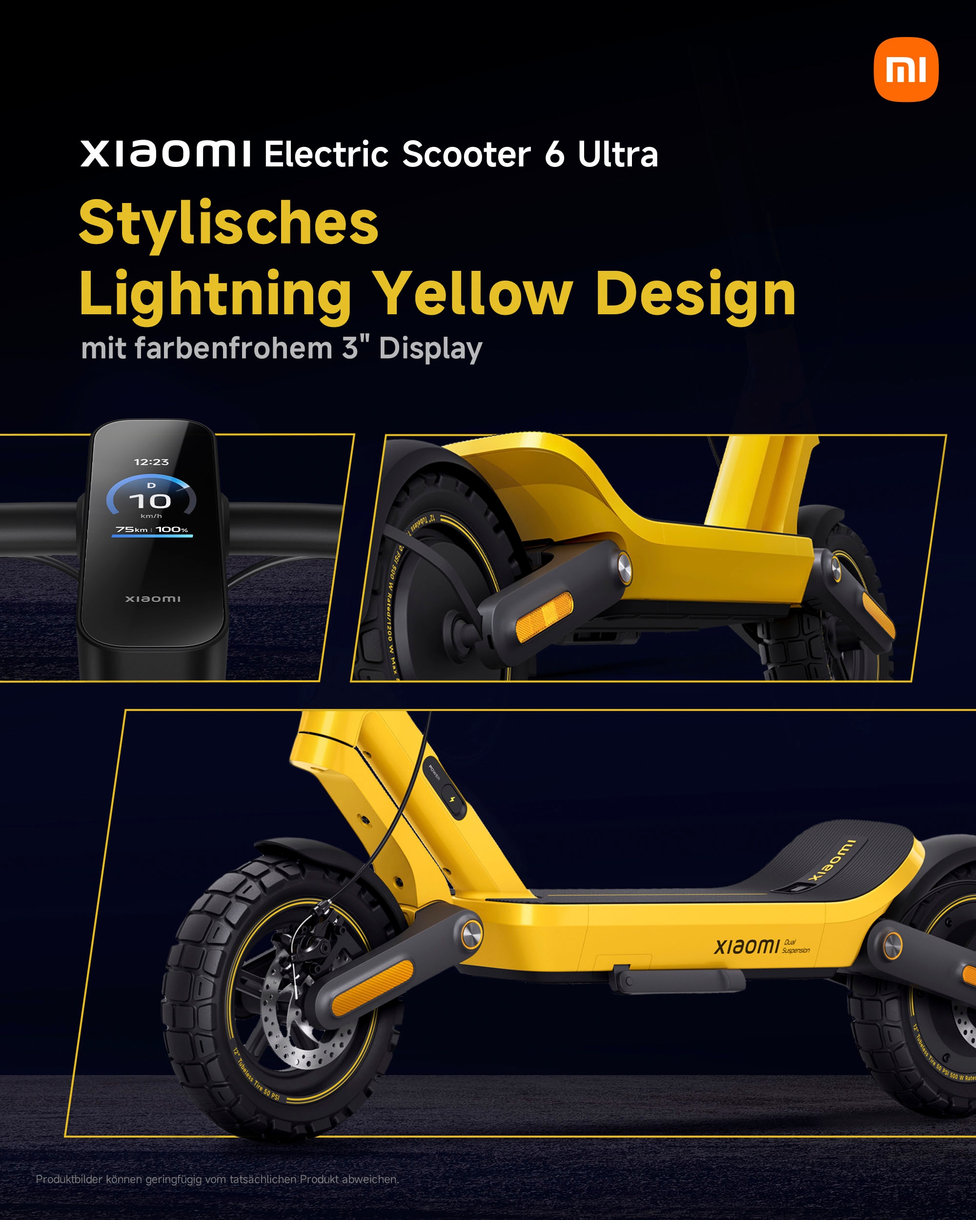 Xiaomi E-Scooter »Electric Scooter 6 Ultra DE« 20 km/h 75 km