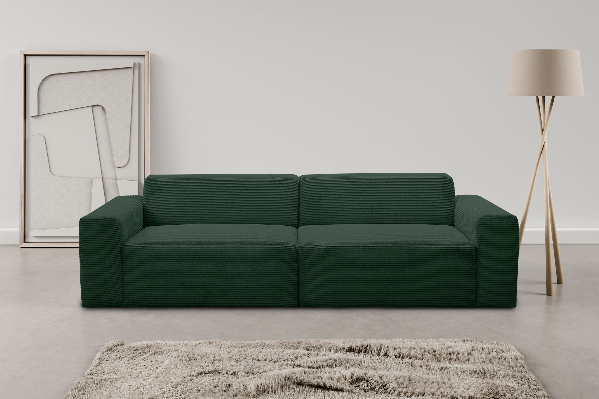 WERK2 Sofa »Zeus 3-Sitzer, Big-Sofa, Breite 256cm, Tiefe 105cm, modern & be günstig online kaufen
