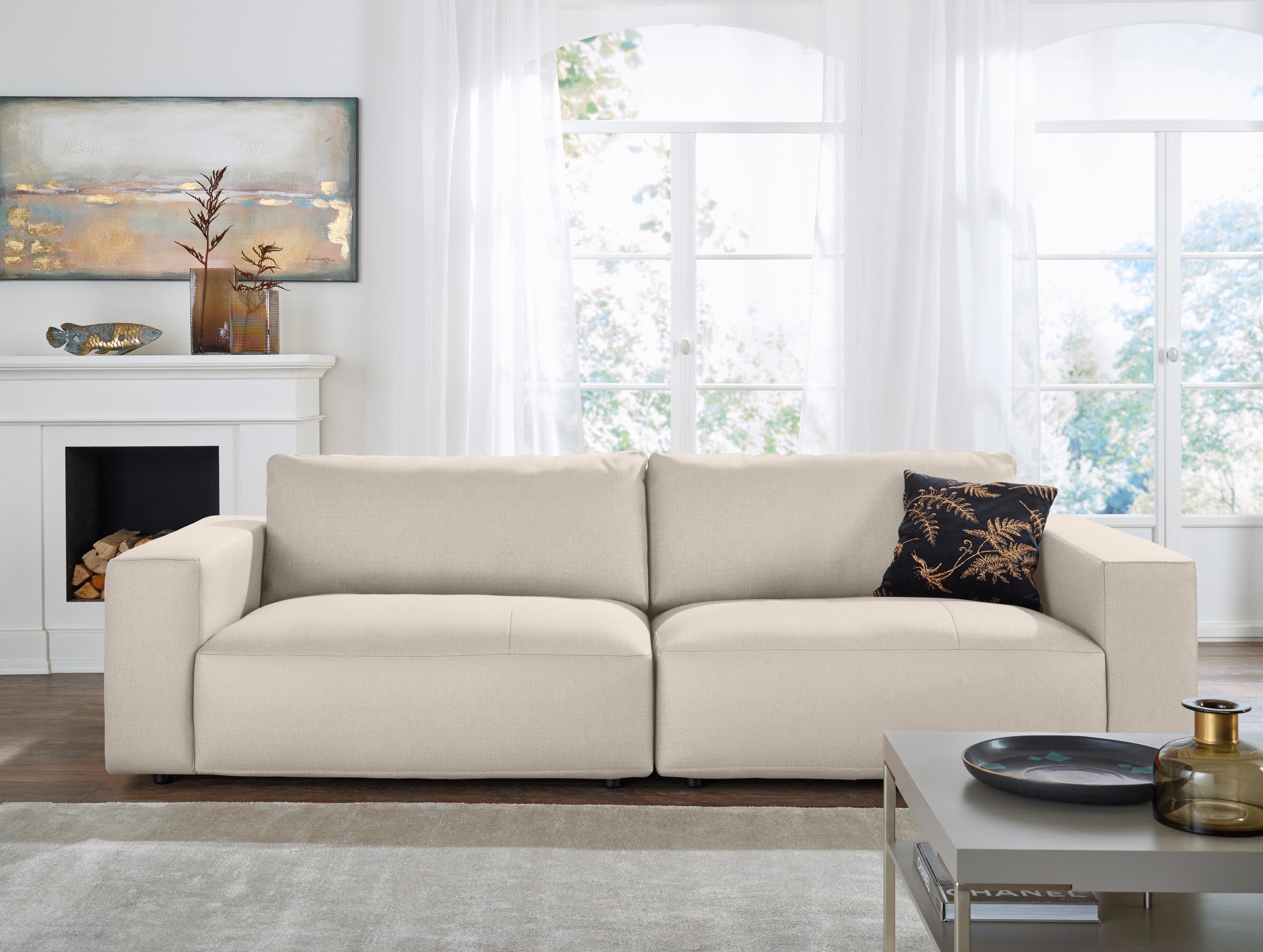 Musterring Big-Sofa »LUCIA«, in vielen Qualitäten und 4 unterschiedlichen Nähten, 3-Sitzer