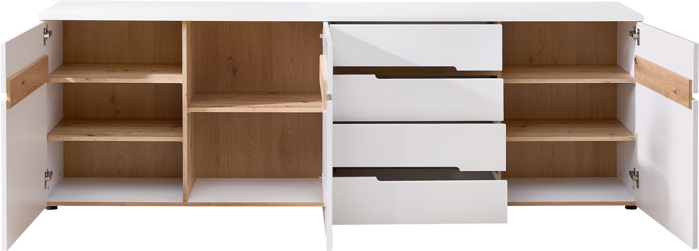 Innostyle TV-Board »TV-Board Memphis, 230x76x44cm (B/H/T)«, (1 St.), 3 türige, 4 Schubladen, 5 Böden