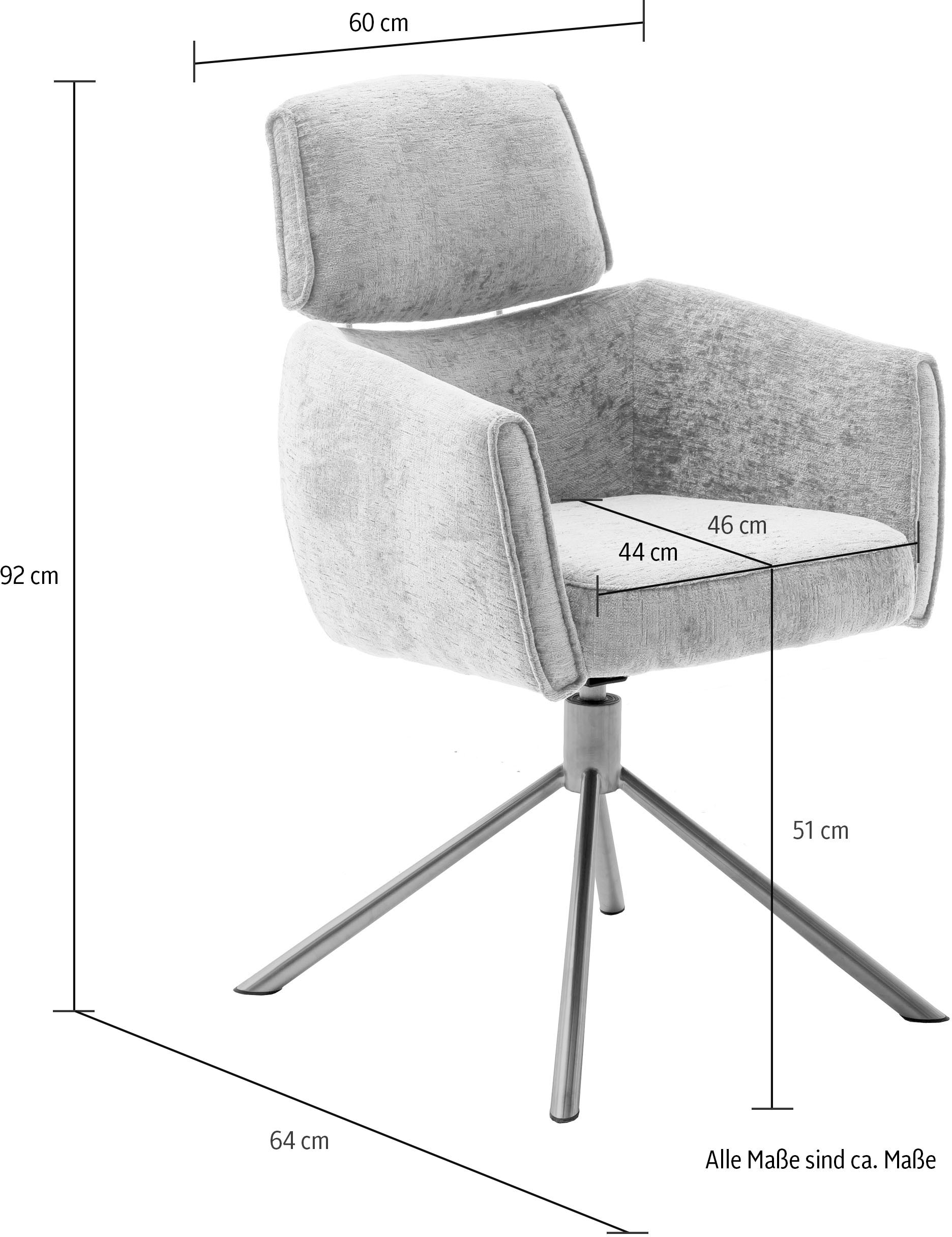 MCA furniture Esszimmerstuhl »QUEBEC«, (Set), bestellen Rechnung St., KG auf Belastbarkeit 2 Drehstuhl, 120