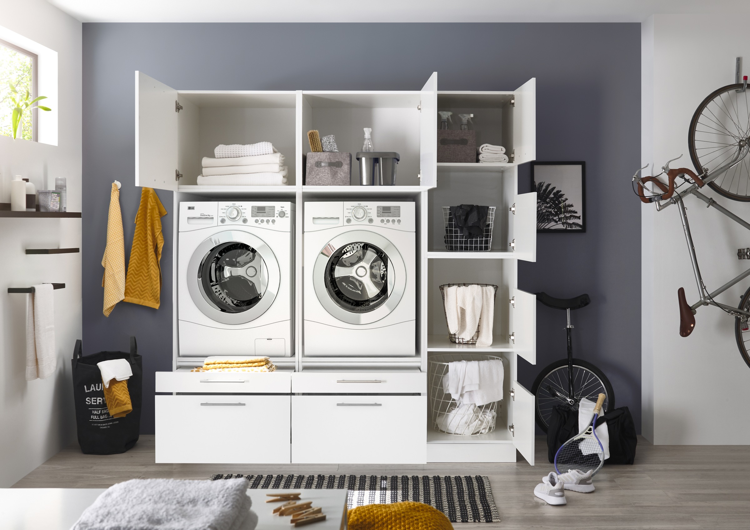 RESPEKTA Mehrzweckschrank-Set »Clara-Set 12« Schrankelemente einzeln erhältlich, 3 Stk. tlg.