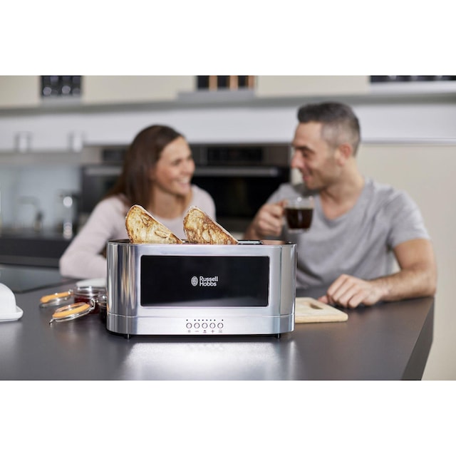 RUSSELL HOBBS Toaster »Elegance 23380-56«, 1 langer Schlitz, 1420 W, Glasdesign  und Edelstahl auf Rechnung kaufen