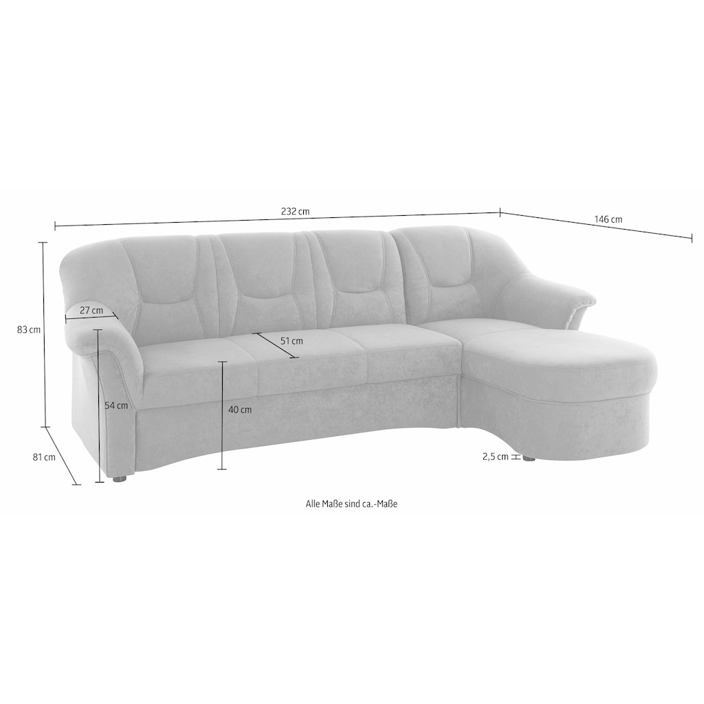 DOMO collection Ecksofa »Sarafina L-Form«