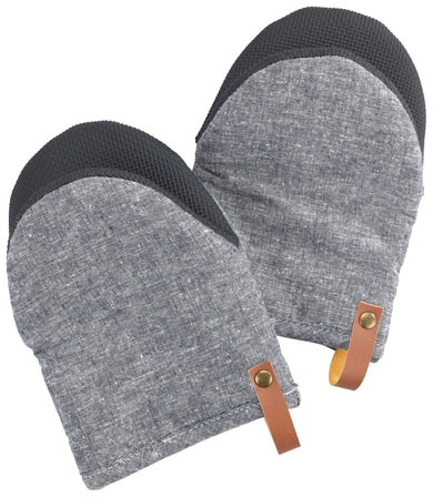 WENKO Topfhandschuhe »Modell Ada Mini«, (Set, 2 tlg.), kleine Ofenhandschuhe, Handflächen aus Neopren, Baumwollinnenseite