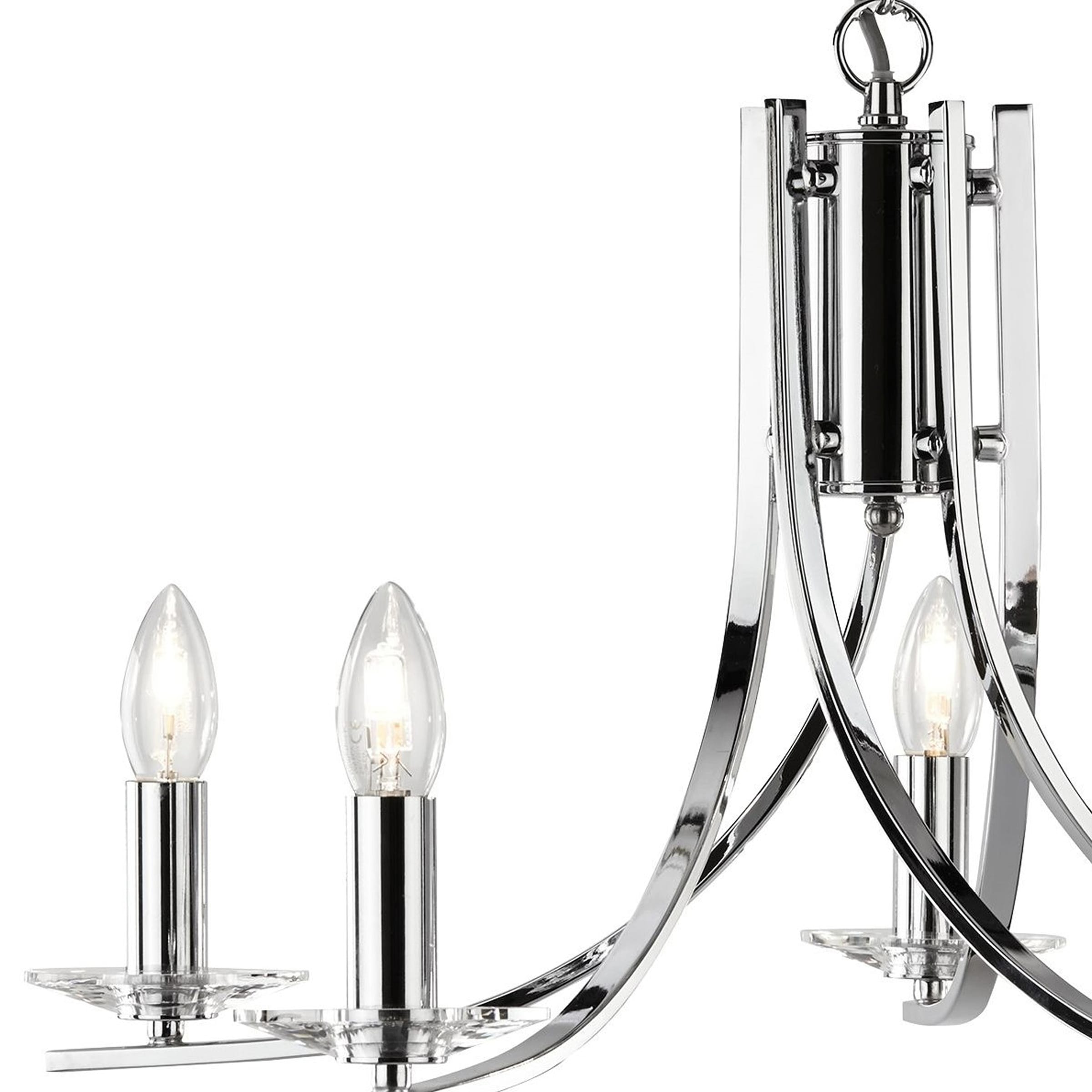 Searchlight Kronleuchter »Hängeleuchte Ascona, 5-flammig«, 5 flammig, Leuchtmittel E14 | ohne Leuchtmittel, Elegante Optik