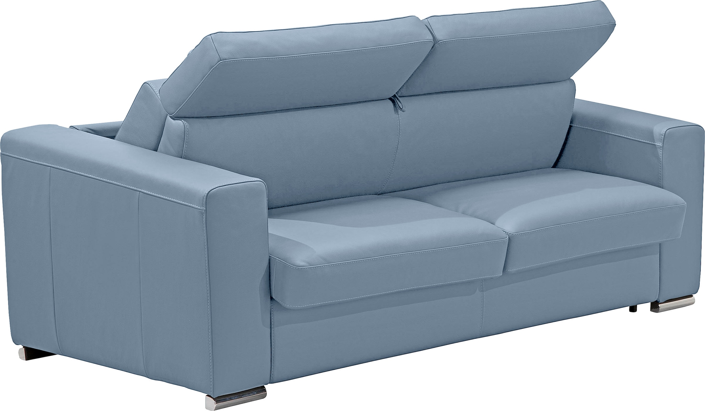 Egoitaliano Schlafsofa »Cabiria, Design und super Sitz- und Liegekomfort«, Sofa inkl. Schlaffunktion, Kopfteile verstellbar, mit Metallfüßen