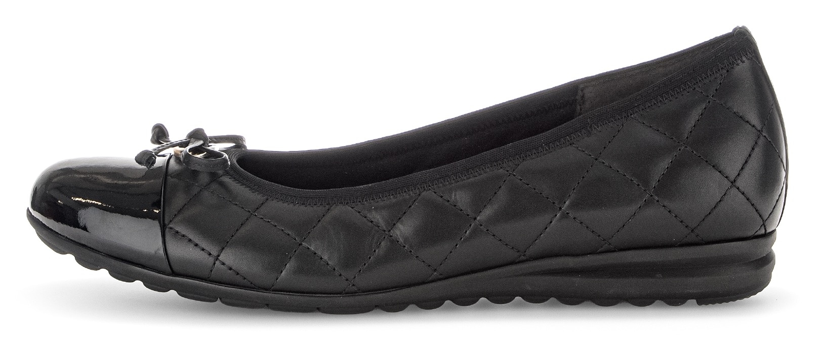 Gabor Ballerina »Florenz«, Halbschuh, Schlupfschuh, Businessschuh, Ziersteppungen, Weite G