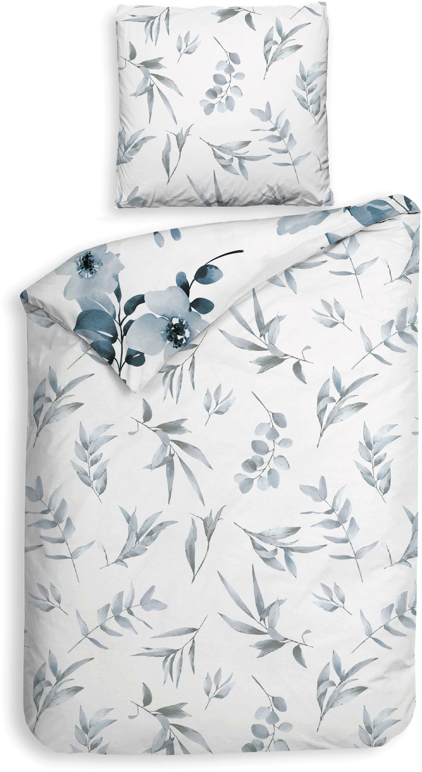 Heckett & Lane Bettwäsche »Kristoffer« 2 Stk. tlg. 100% Baumwolle, hochwertiges Mako-Satin, Bettwäsche ab 135x200 cm.