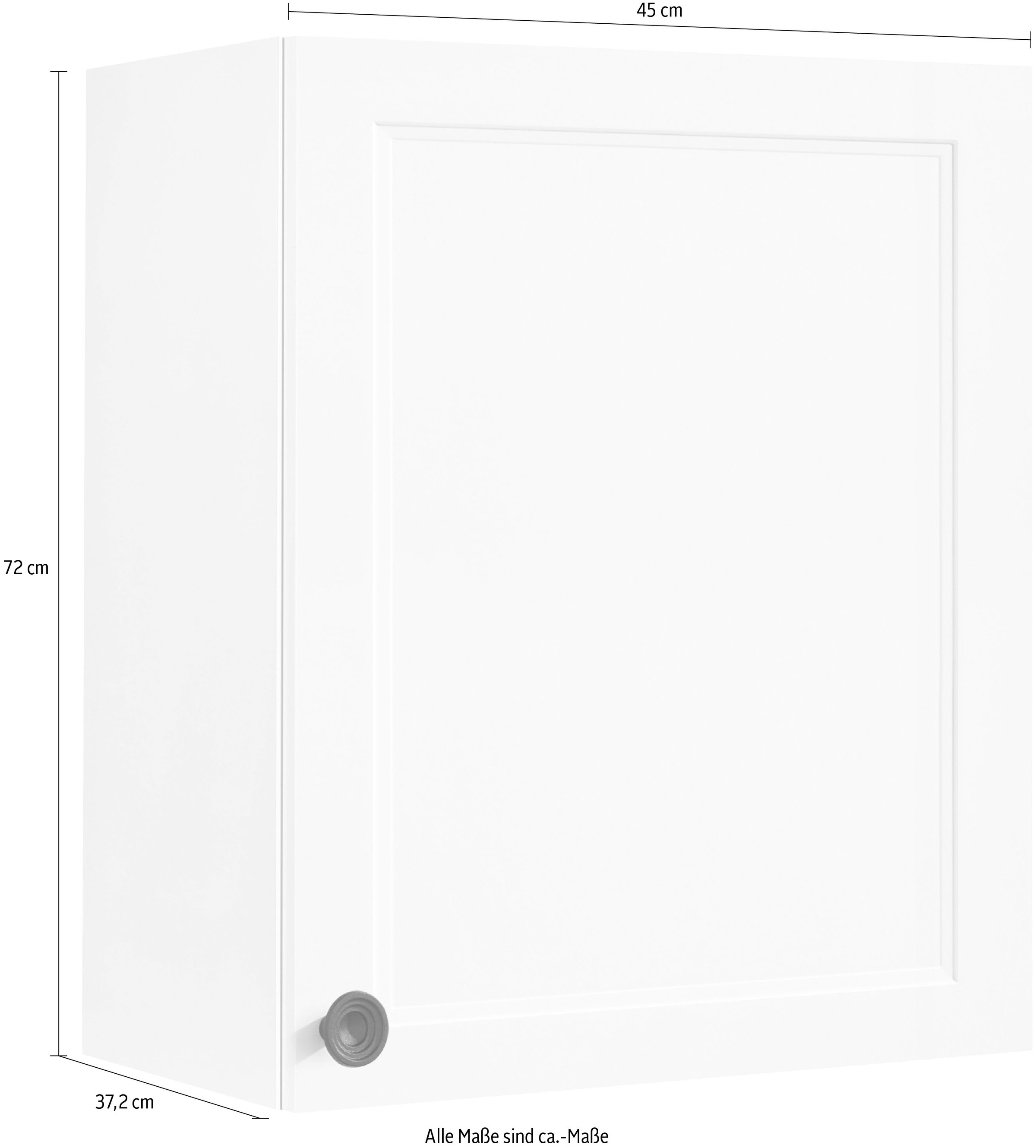 nobilia® Hängeschrank »"Cascada", Ausrichtung wählbar, vormontiert,«, in drei Breiten: 30, 40 und 60 cm, mit Soft-Close-Funktion