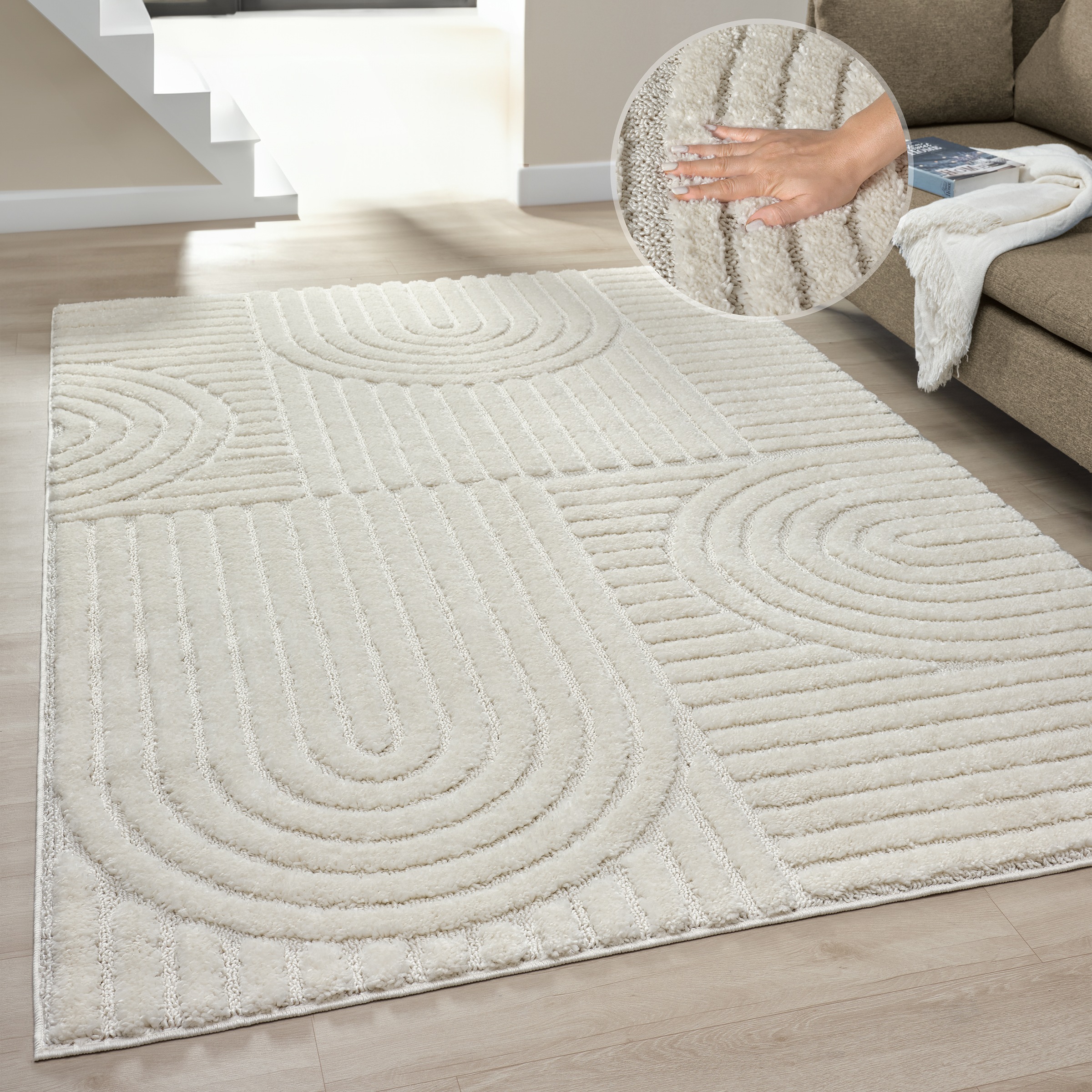 OTTO home Teppich »Jonne, Boho-Design, Scandi, Designteppich« rechteckig 20 günstig online kaufen