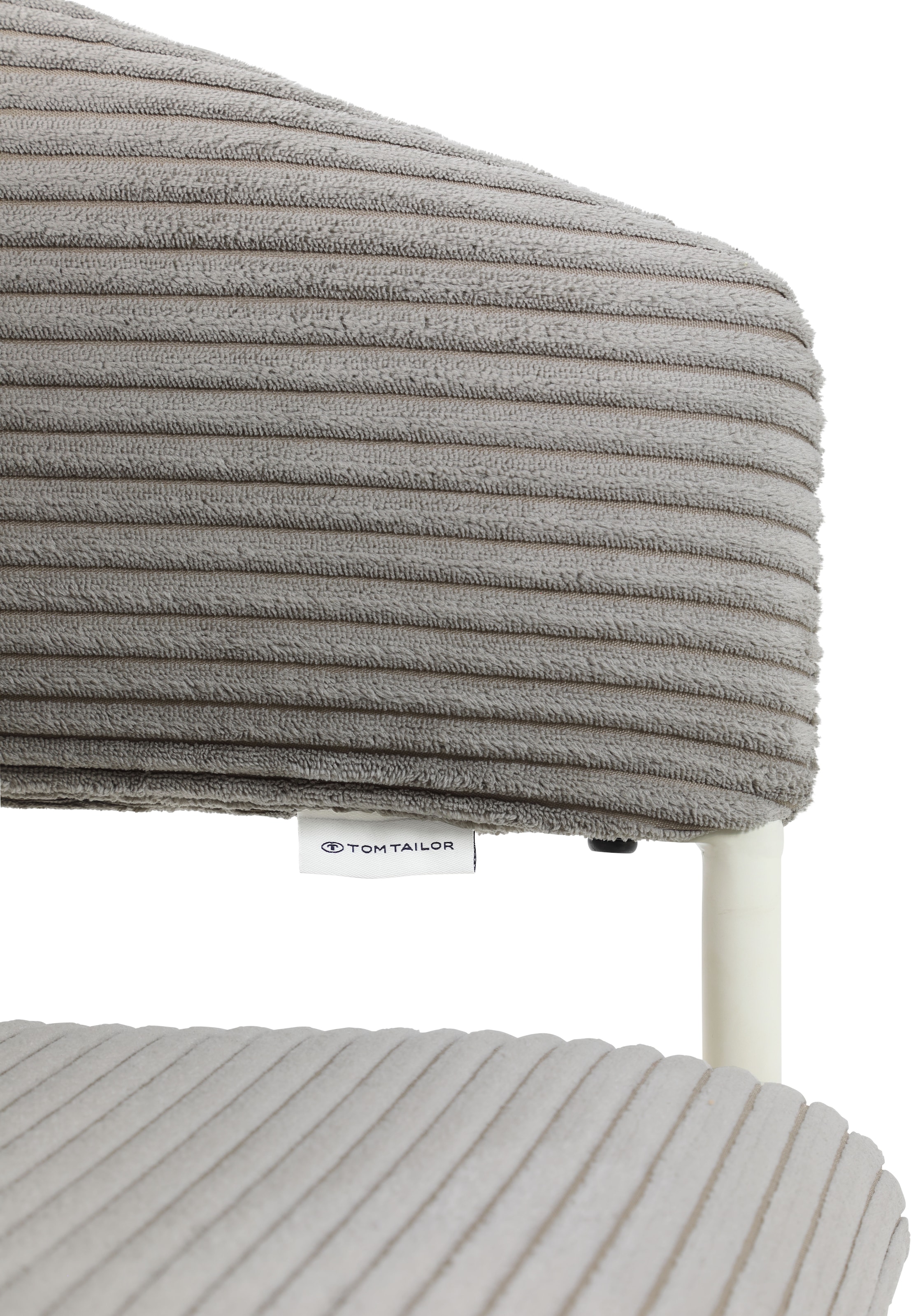 TOM TAILOR HOME Armlehnstuhl »EMBRACE ARMCHAIR«, (Set), 2 St., Breitcord, Esszimmerstuhl, mit Armlehnen, 4-Fußgestell, Rückenausschnitt