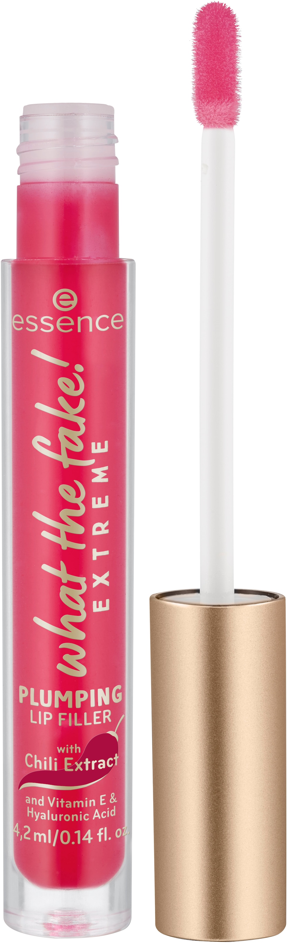 Essence Lip-Booster »what the fake! EXTREME PLUMPING LIP FILLER«, (Set, 3 tlg.), mit Hyaluronsäure und Vitamin E