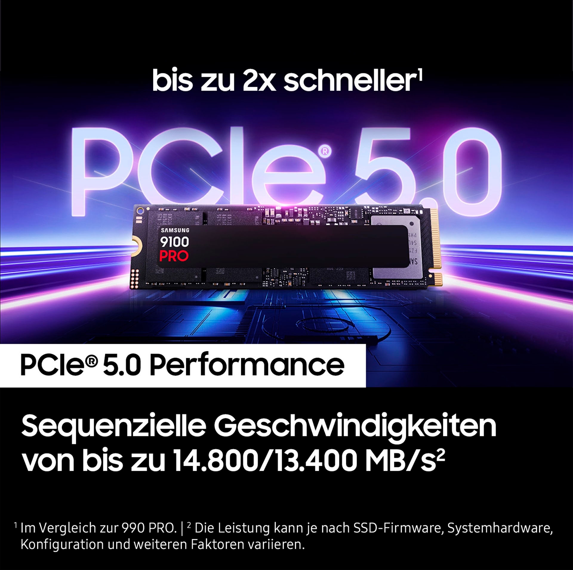 Samsung interne Gaming-SSD »9100 PRO SSD 1TB«, Anschluss M.2 PCIe