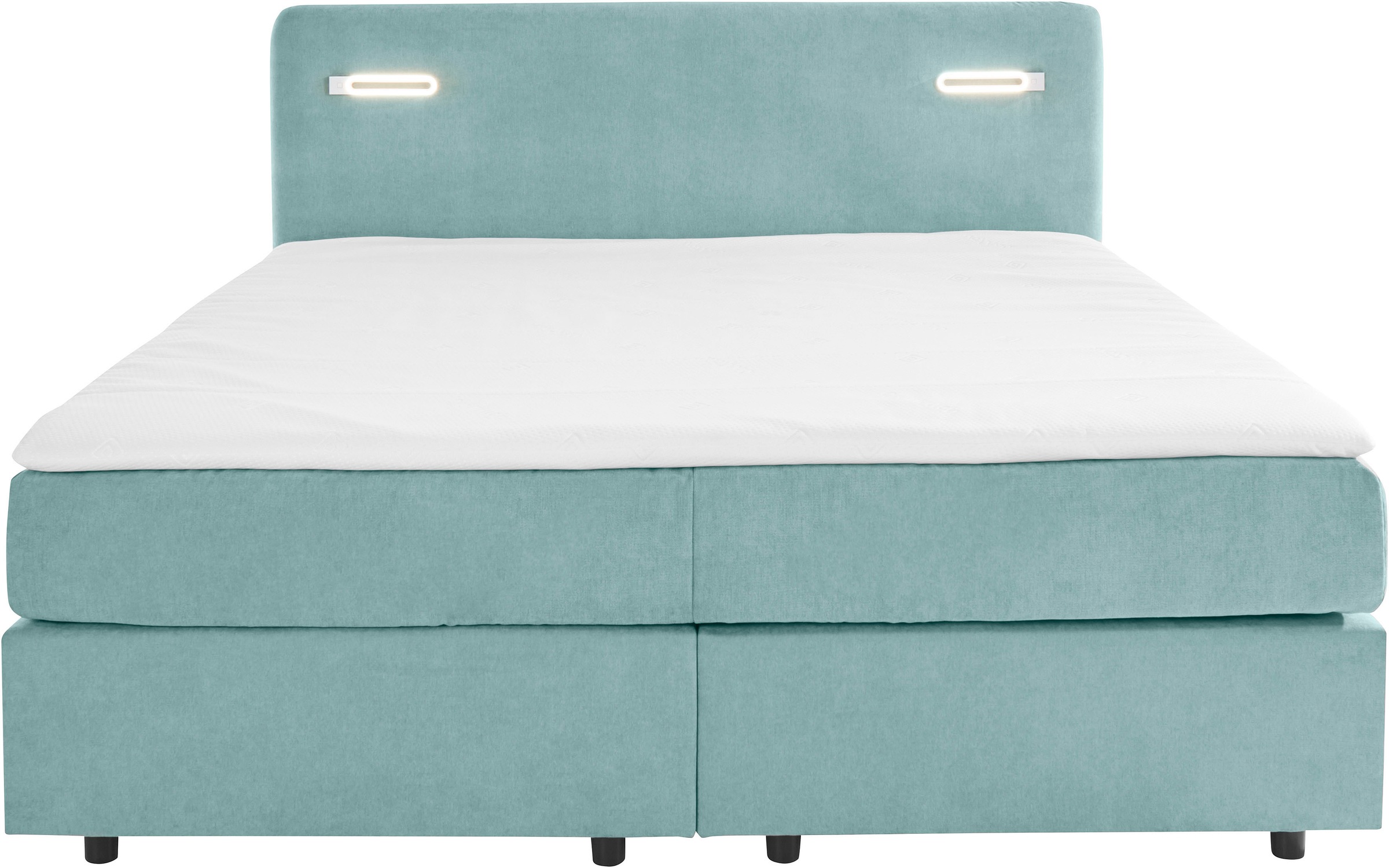 INOSIGN Boxbett »Luan«, Schubkästen, LED-Beleuchtung und Topper, in Breite 120 cm und 180 cm
