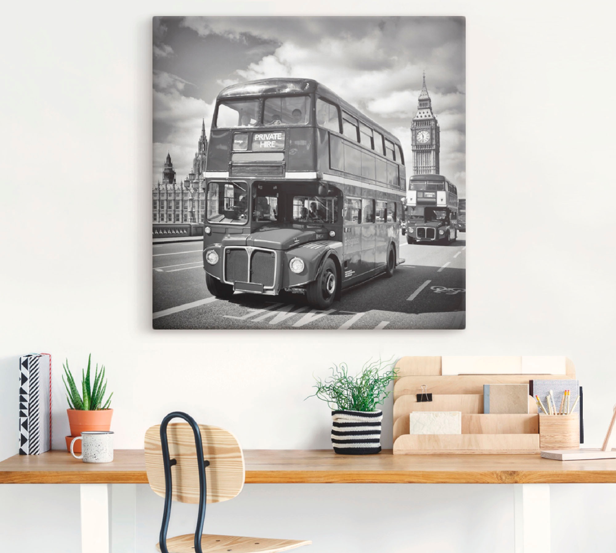 Artland Wandbild »London klassische Straßenszene«, Großbritannien, (1 St.), als Alubild, Leinwandbild, Wandaufkleber oder Poster in versch. Größen