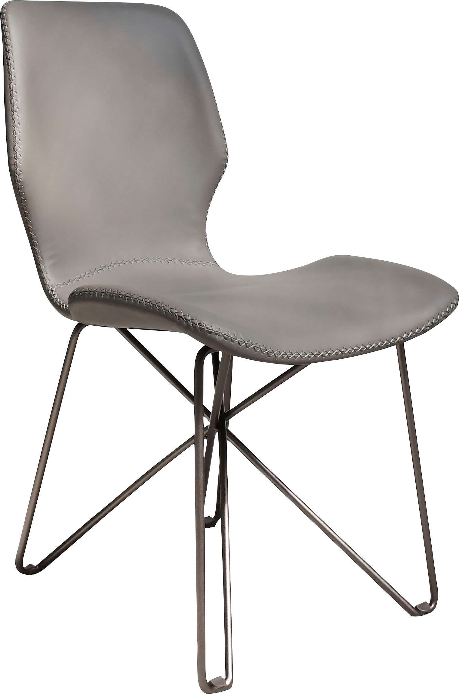 Leonique Esszimmerstuhl »Layla« () Esszimmerstuhl, grau, Schalenstuhl, schw günstig online kaufen