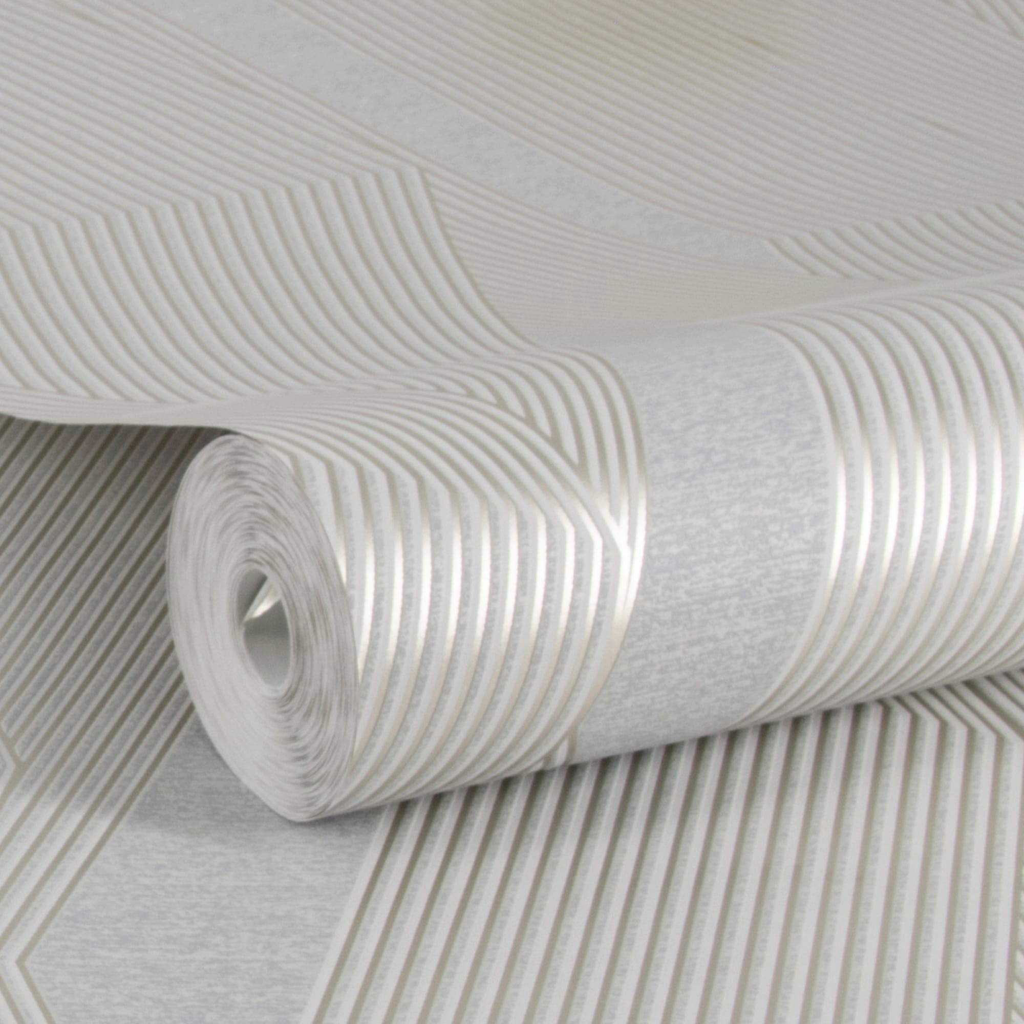 WOW Vliestapete »Elegante Ljnen Hellgrau«, FSC® zertifiziert, mit lebhaftem Druck, 10 Meter Länge