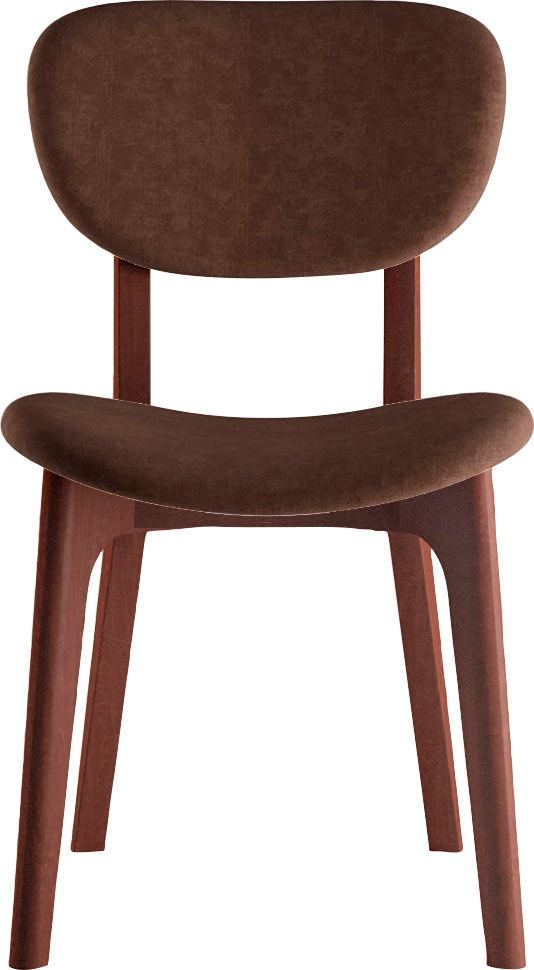 INOSIGN Stuhl »COZY Made in Italy«, (Set), 2 St., Microfaser, Gestell in Buche, Kirsch- oder Nussbaum, Massivholz, Design Stuhl