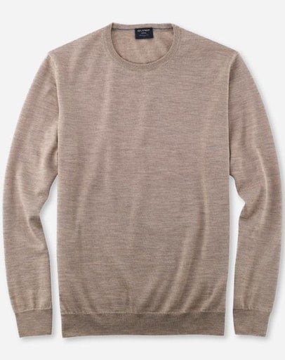 OLYMP Rundhalspullover »OLYMP Strick Casual«, moderner Strickpullover