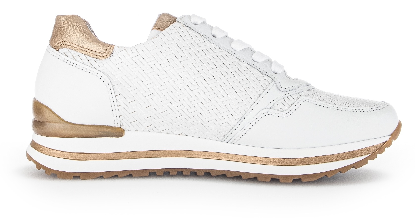 Gabor Keilsneaker »TURIN«  , Freizeitschuh, Halbschuh, Schnürschuh mit schönen Metallic-Details