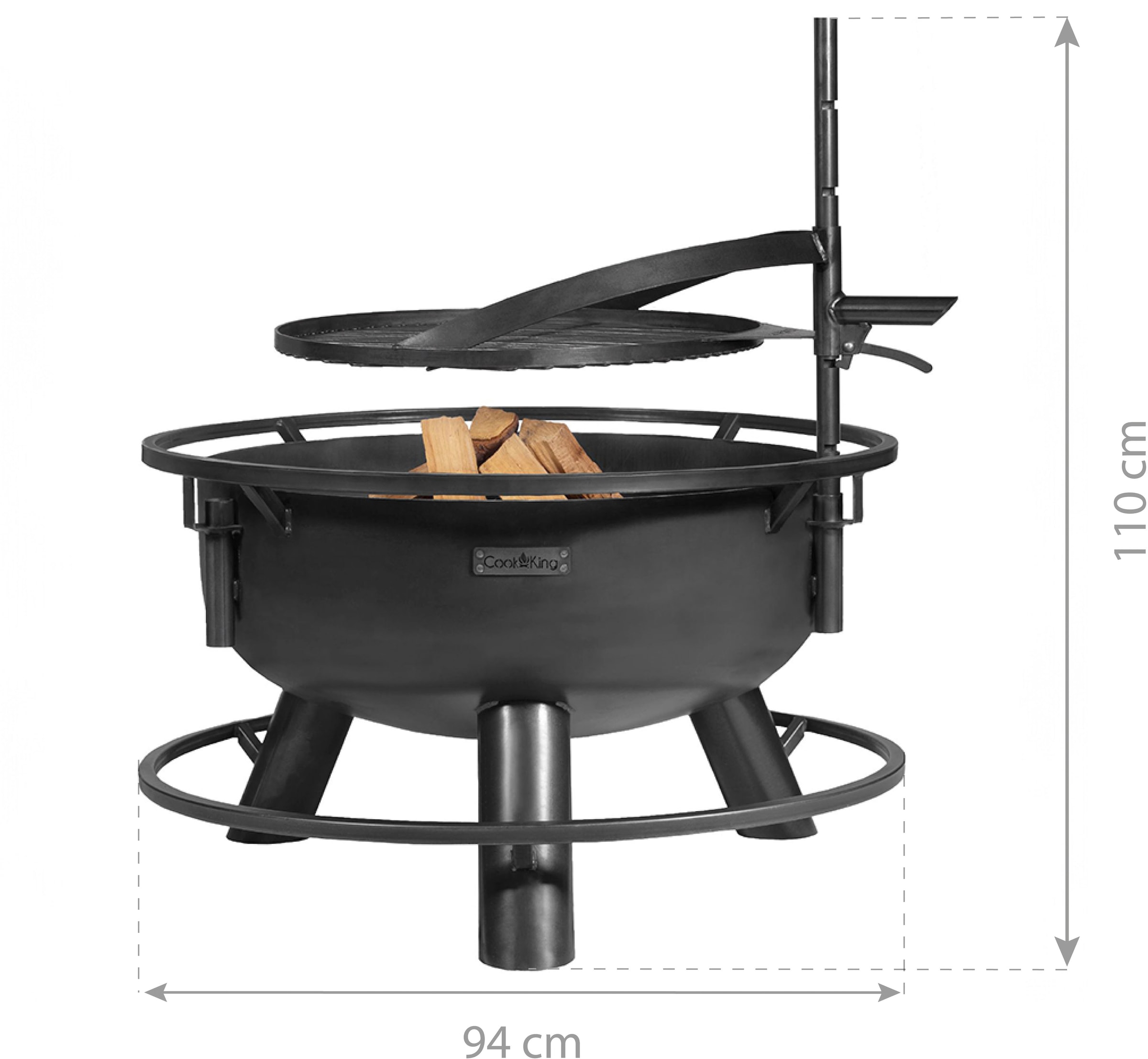 CookKing Feuerschale »Bandito«, 80x53 cm