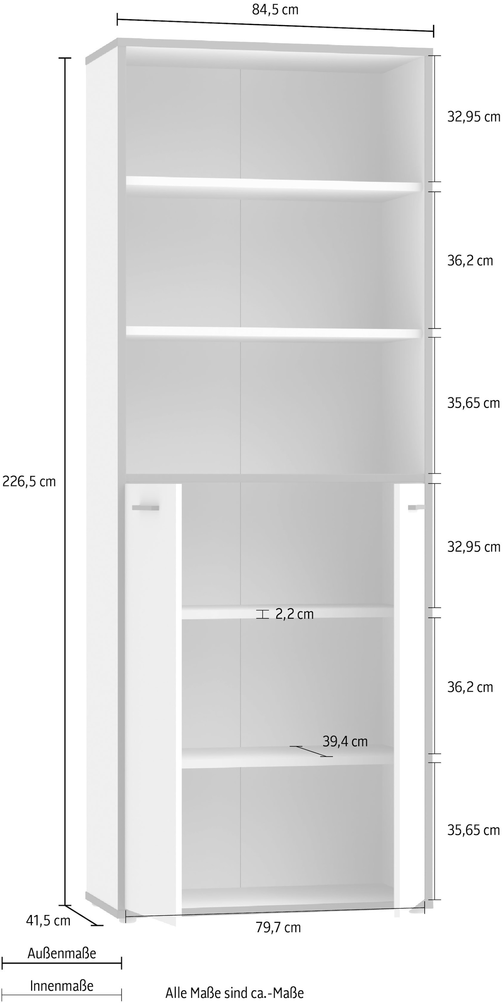 FORTE Aktenregal »Keflav«, Breite 84,5 cm