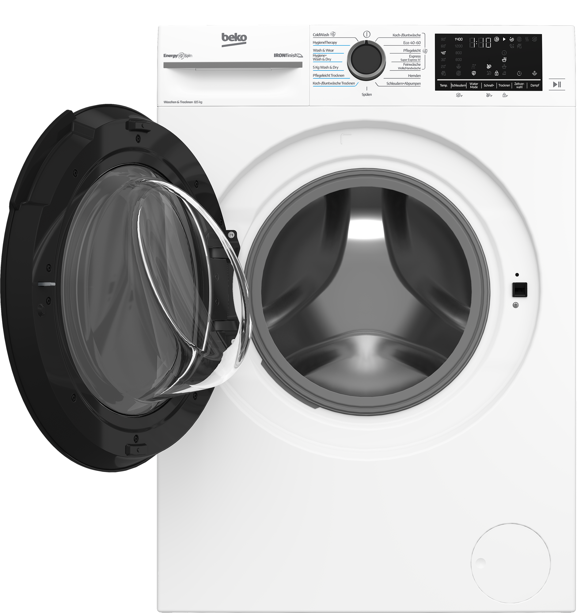 BEKO Waschtrockner »BM3DT4844W1« 8 kg /5 kg 75 dB(A) Dampfunterstützung für frischere Wäsche und weniger Falten