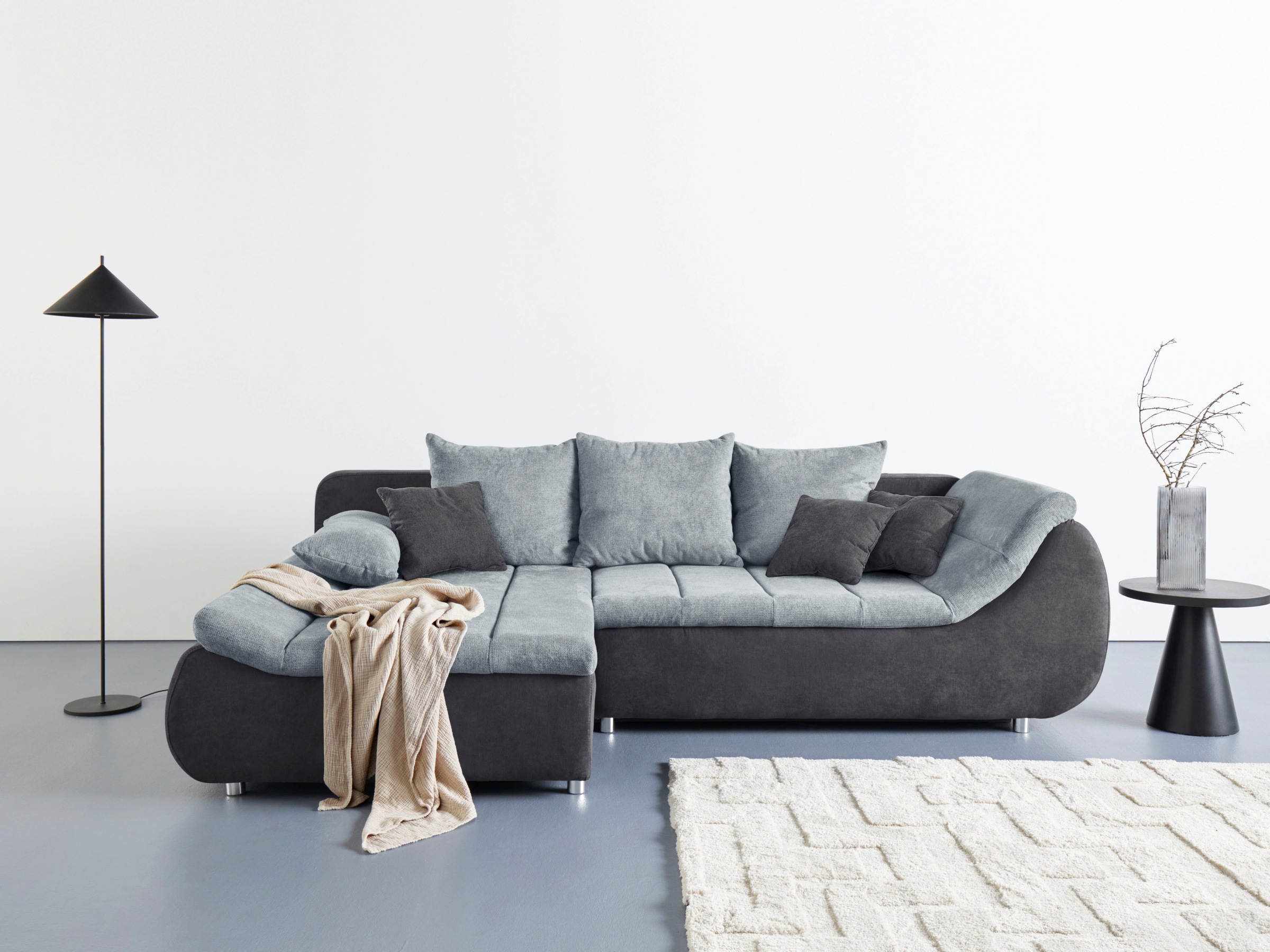 Home affaire Ecksofa »Imola, elegant und modern, aktuelle Steppung im Sitz, günstig online kaufen