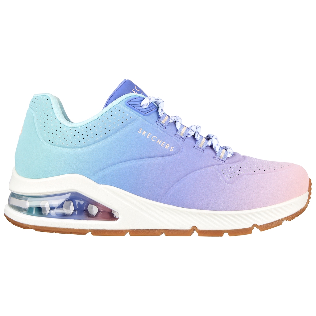 Skechers Sneaker »UNO 2 OMBRE AWAY«, in leuchtender Farbkombi, Freizeitschuh, Halbschuh, Schnürschuh