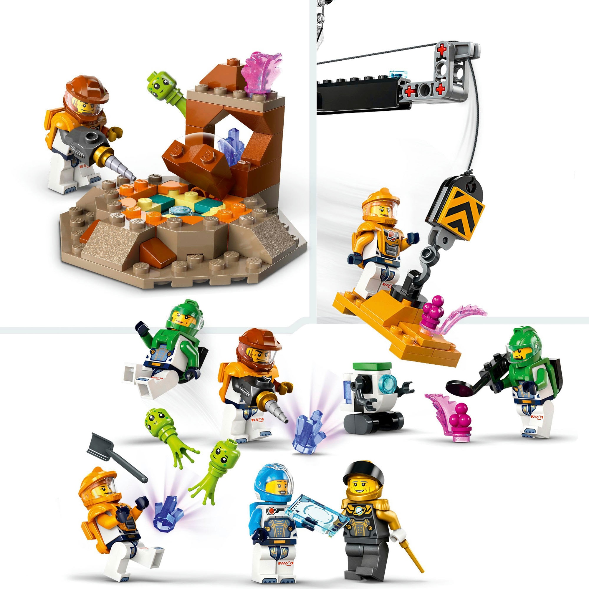 LEGO® Konstruktionsspielsteine »Raumbasis mit Startrampe (60434), LEGO City«, (1422 St.), Made in Europe