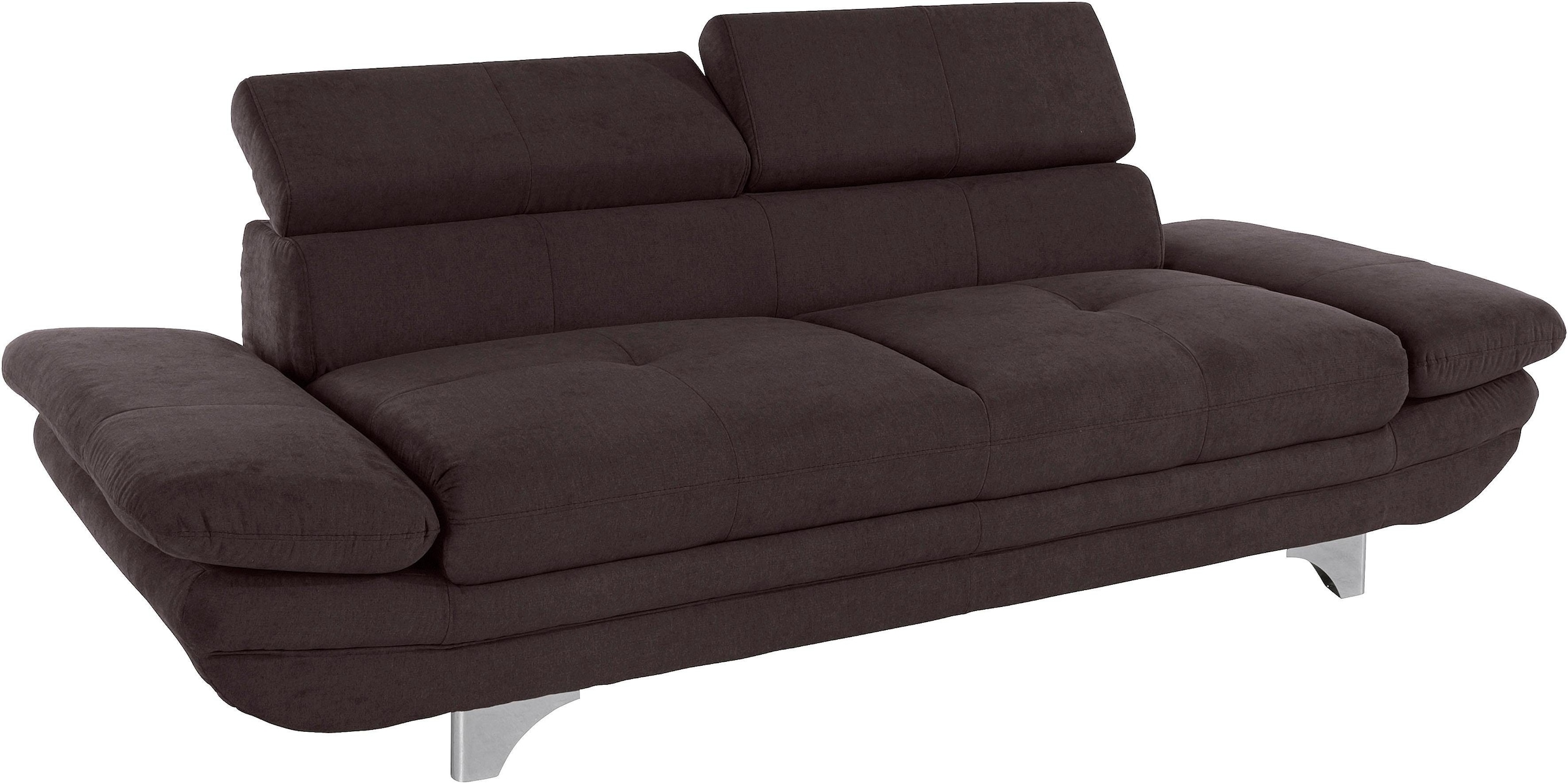 COTTA Polstergarnitur »Enterprise«, (Set), Set bestehend aus 2,5-Sitzer mit Arm- & Kopfteilverstellung & Hocker