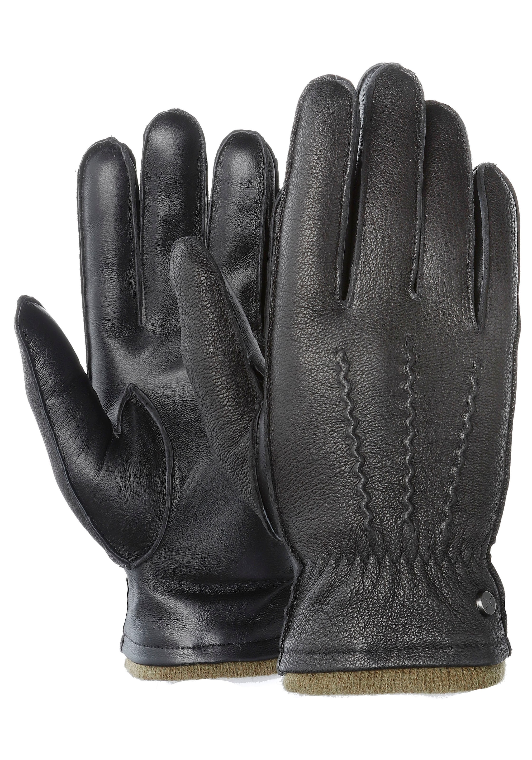 PEARLWOOD Lederhandschuhe »Miles«, Touchscreen proofed - 10 Finger System  online kaufen | Handschuhe