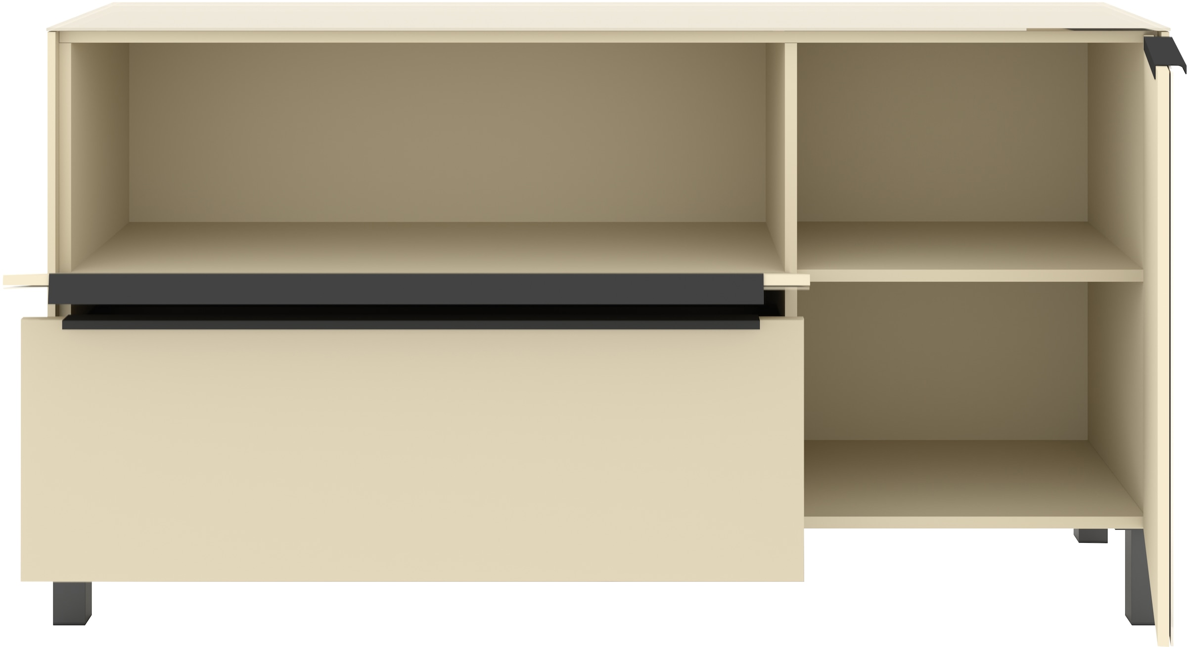 set one by Musterring Lowboard »Reno« 1 Stk. tlg. Mit Vierkantfuß in diversen Farben, 75 cm Höhe & Farbauswahl