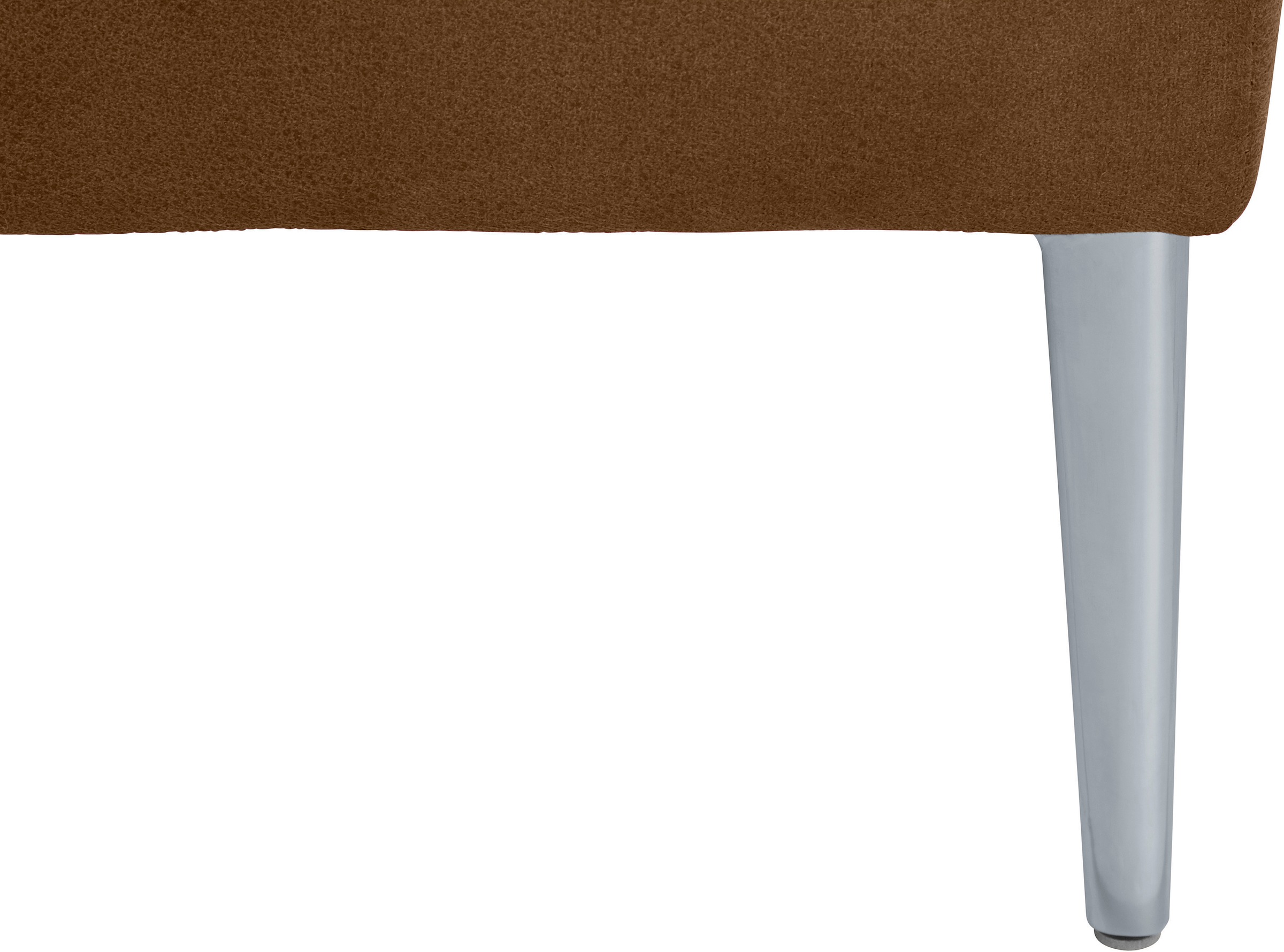 W.SCHILLIG Ecksofa »enjoy&MORE, Designsofa, elegant und bequem, L-Form«, mit Sitztiefenverstellung, Füße silber matt, Breite 310 cm