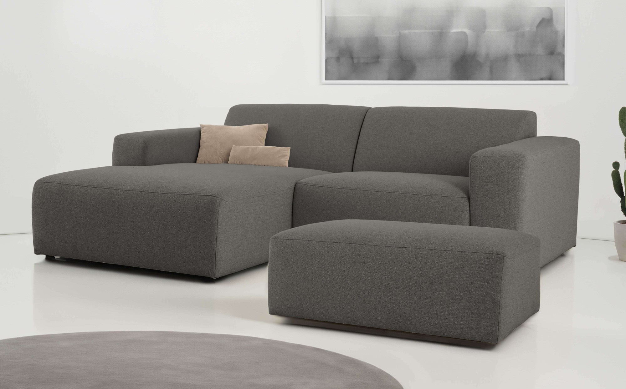 INOSIGN Ecksofa »Koa,228cm, L-Form, Modulsofa, Webstoff, Cord, Struktur, Ch günstig online kaufen