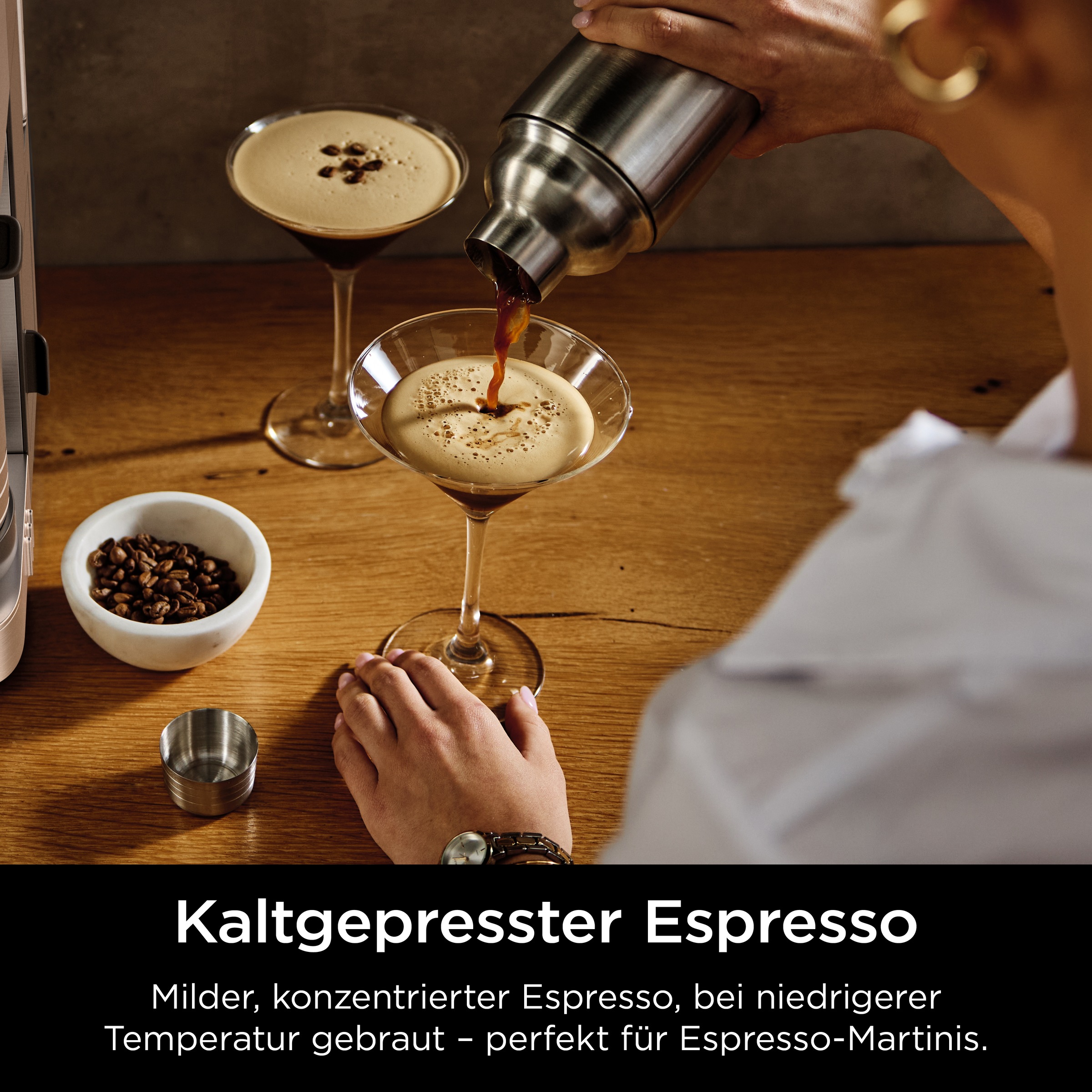NINJA Espressomaschine »Ninja Luxe™ Café Pro Kaffeemaschine ES701EU«, 3-in-1-Kaffeemaschine für Espresso, Filterkaffee und Cold Brew
