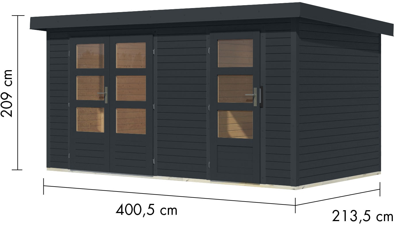 Karibu Gartenhaus »Merkur C«, aus hochwertigen Materialien