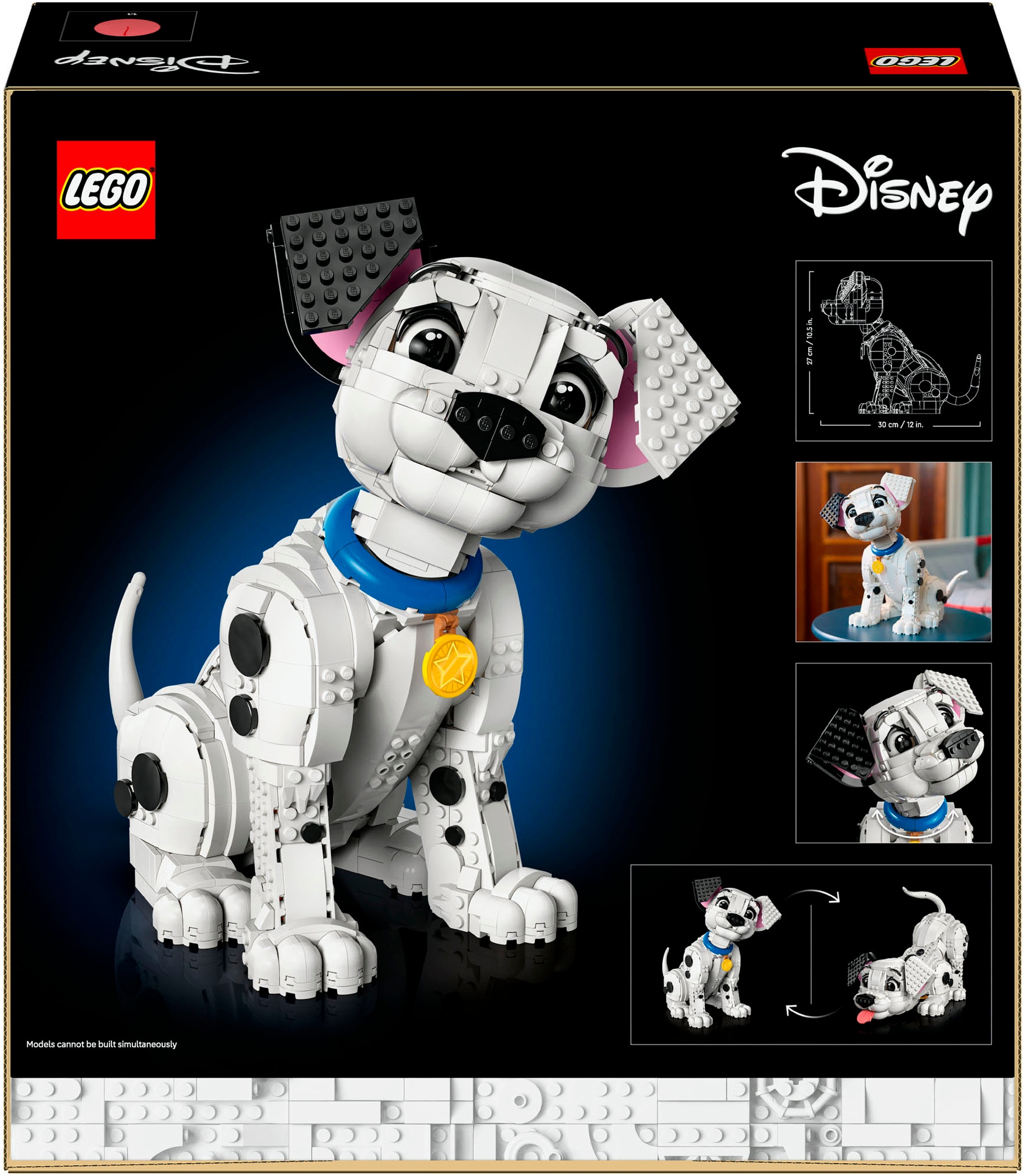 LEGO® Konstruktionsspielsteine »Welpe aus 101 Dalmatiner (43269), LEGO Disney Classic«, (1722 St.), Made in Europe