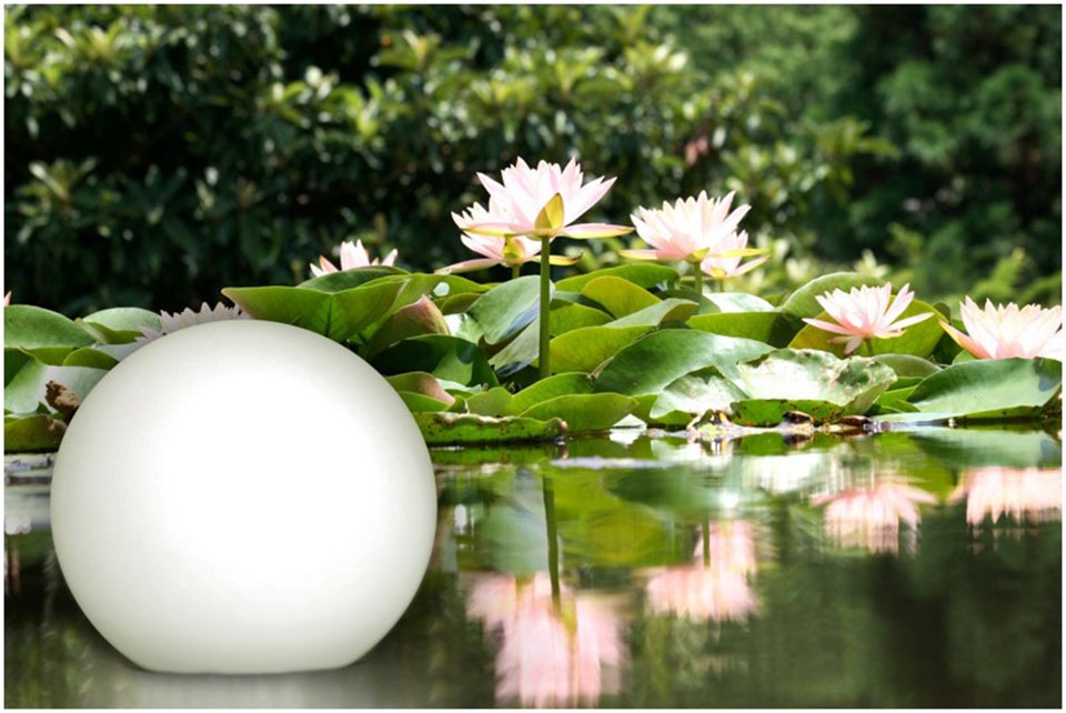 BONETTI LED Gartenleuchte Kugelleuchte »LED kaufen cm«, Solar schwimmfähig Raten 40 auf