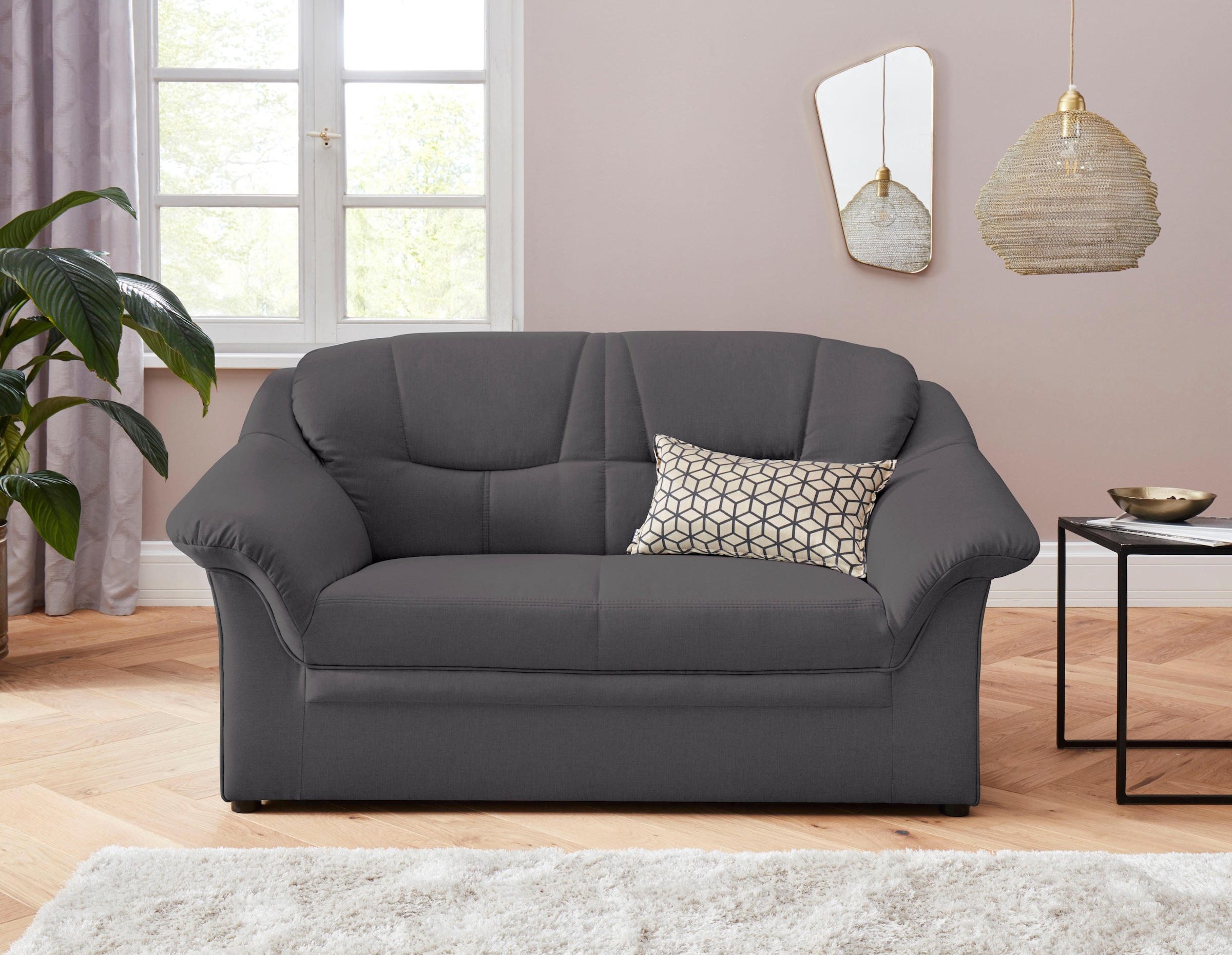 DOMO collection 2-Sitzer »Mezia kompakt für kleine Räume, Breite 146cm, komfortabel und zeitlos,«