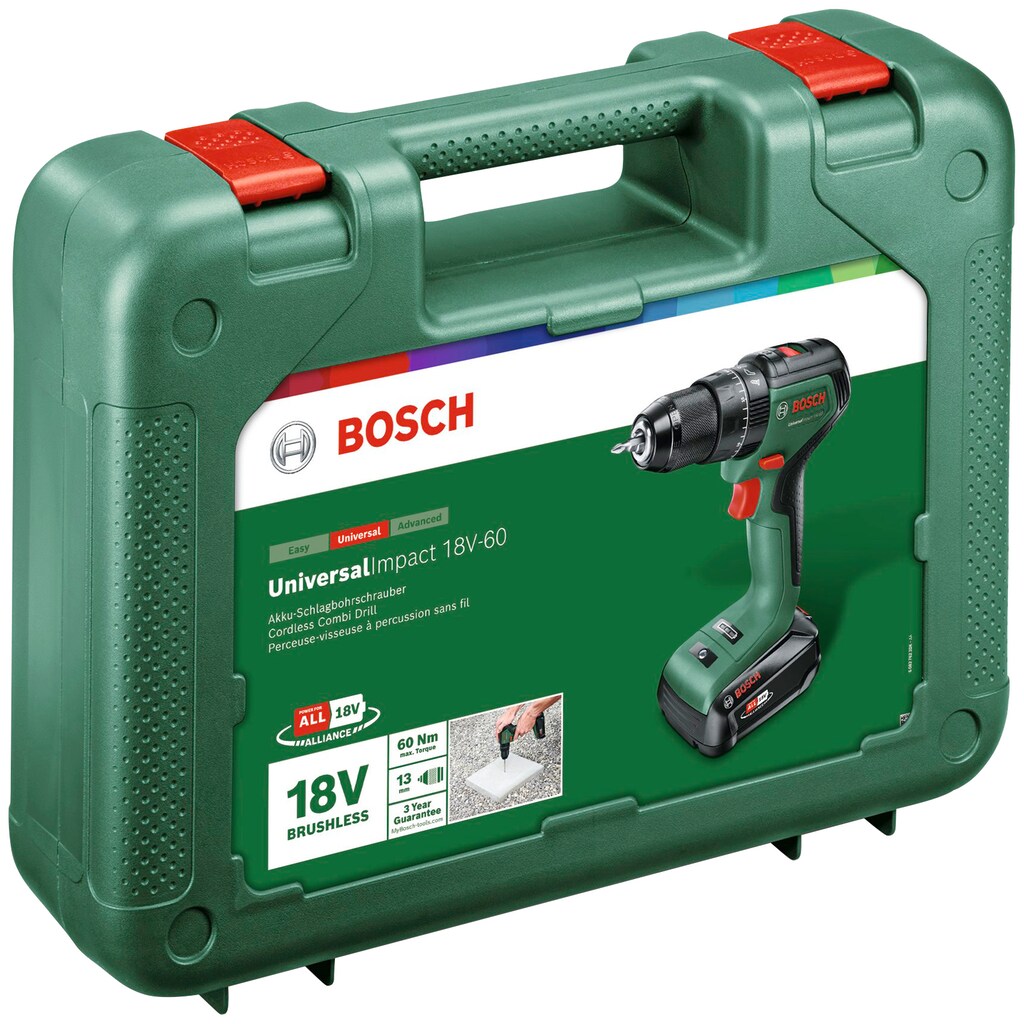 Bosch Home & Garden Akku-Schlagbohrschrauber »UniversalImpact 18V-60«