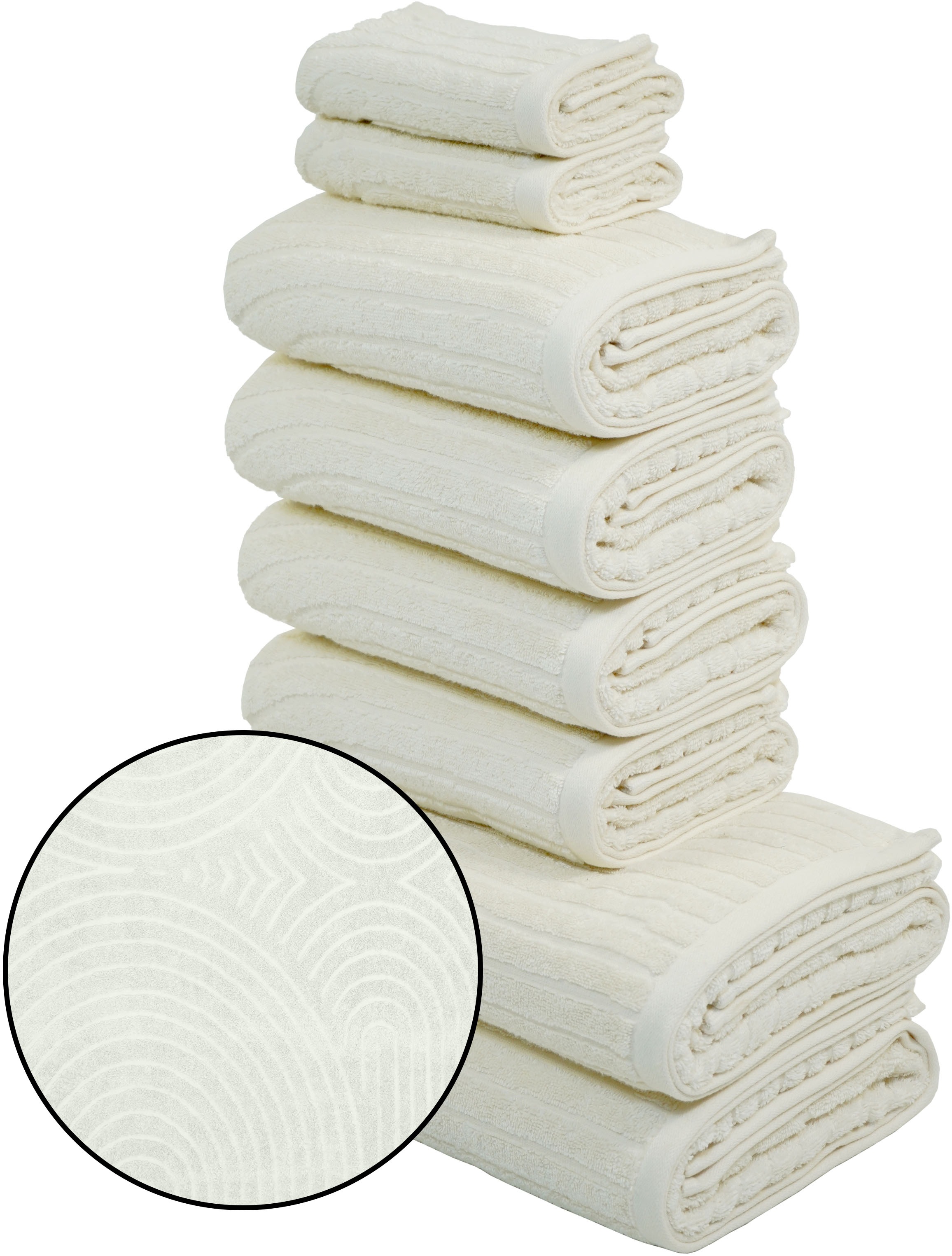 my home Handtuch Set »Handtuchset Ognon, Duschtücher, Handtücher, Gästetüch günstig online kaufen