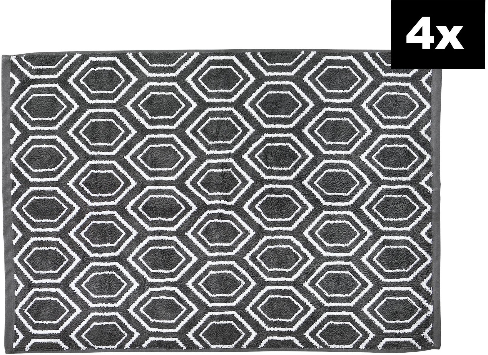 done.® Badematte »DAILY SHAPES Ethno 4er-Set« Höhe 5 mm fußbodenheizungsgee günstig online kaufen