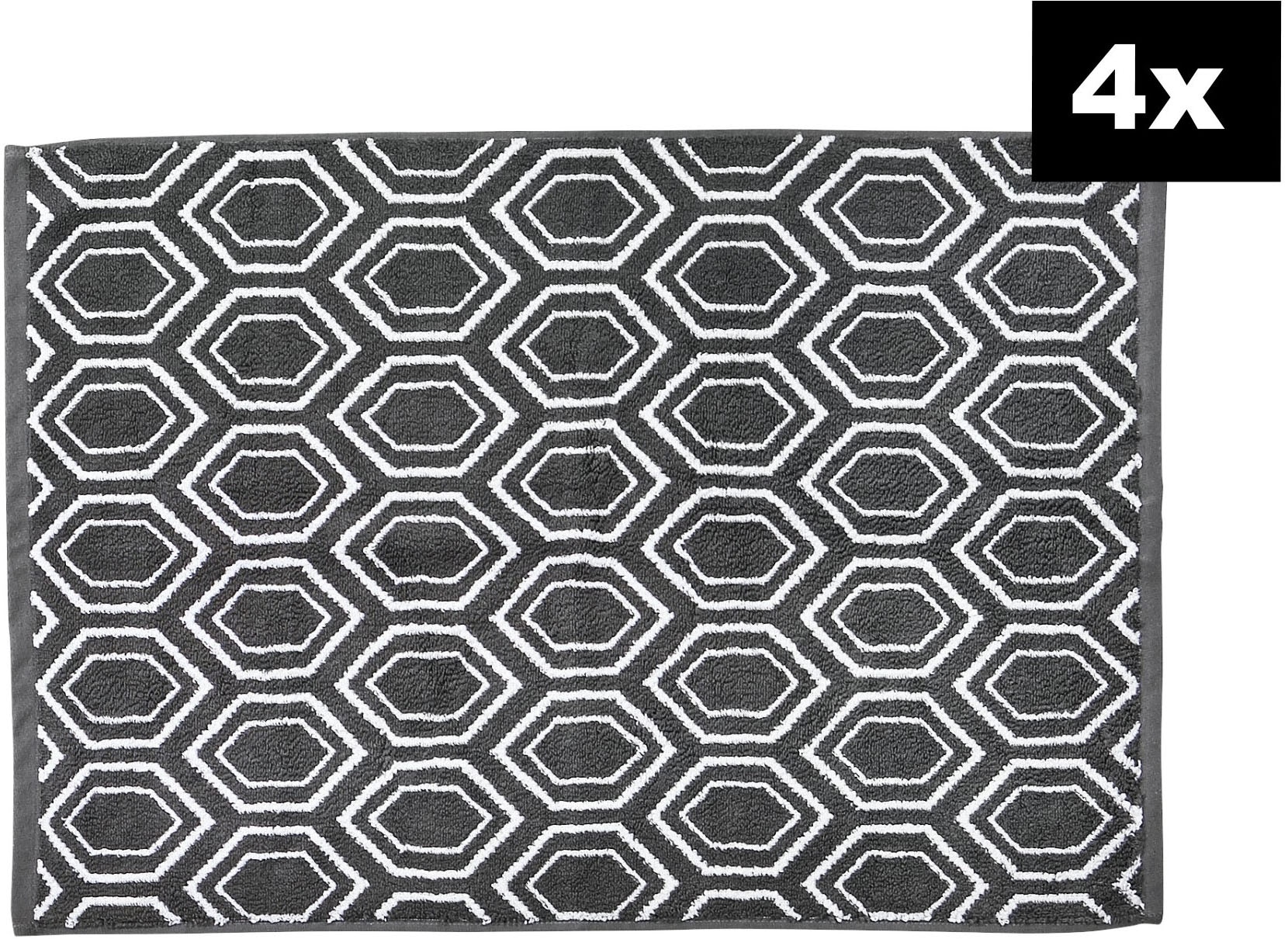 done.® Badematte »DAILY SHAPES Ethno 4er-Set« Höhe 5 mm fußbodenheizungsgee günstig online kaufen