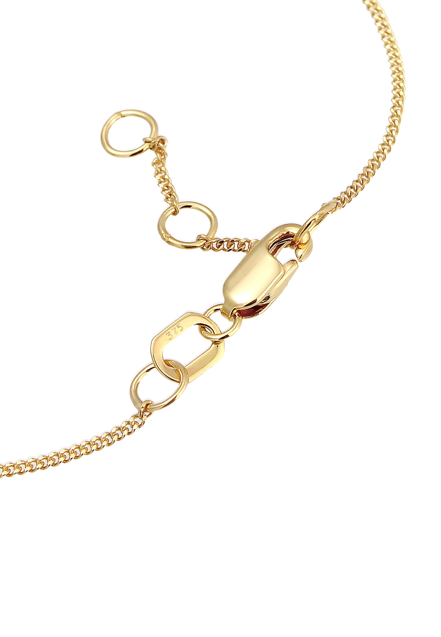 Elli Premium Armband »Valentinstag Herz Anhänger Liebe 375er Gelbgold«