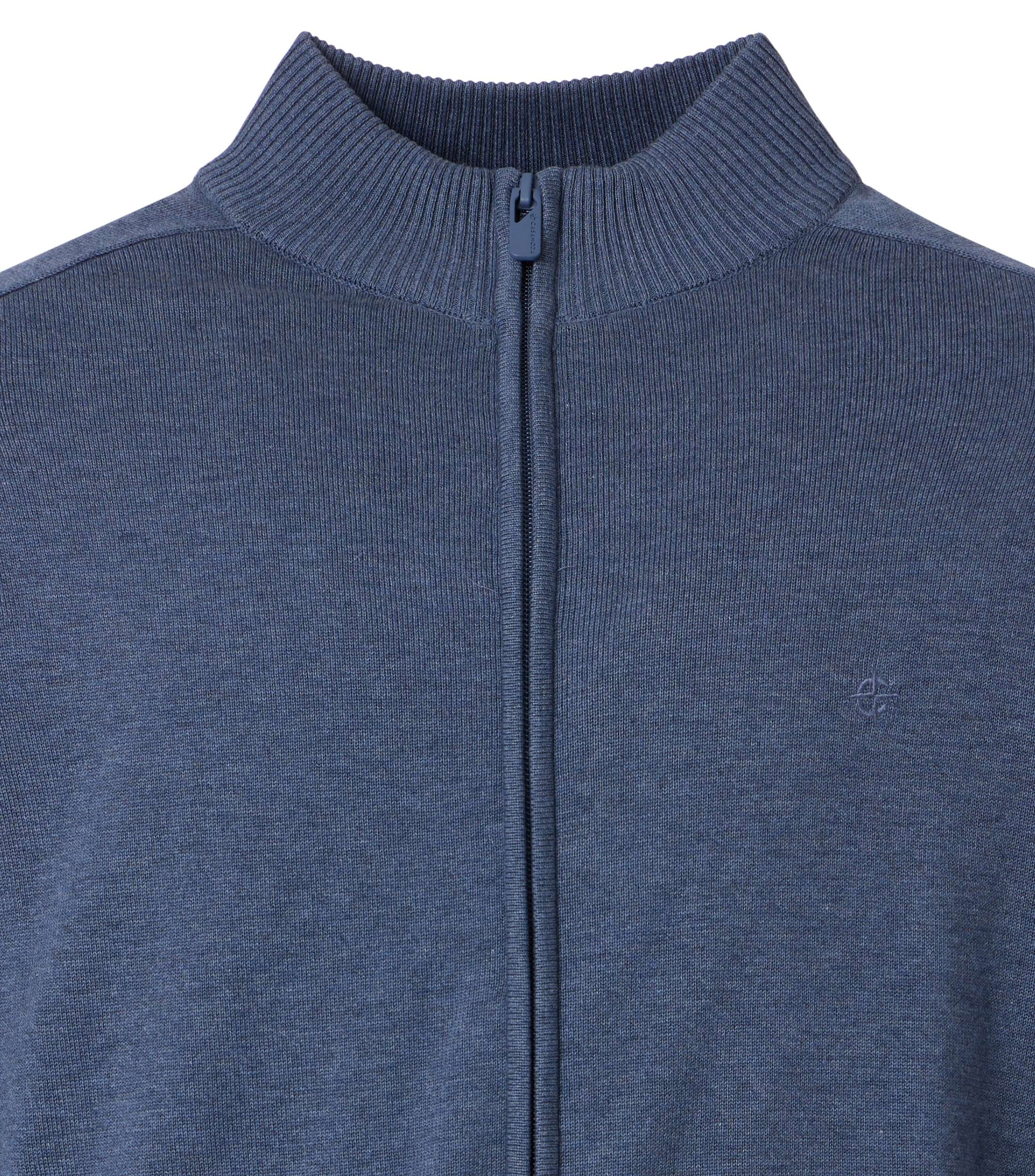 CASAMODA Strickjacke »Strickjacke« mit Stehkragen und Reißverschluss