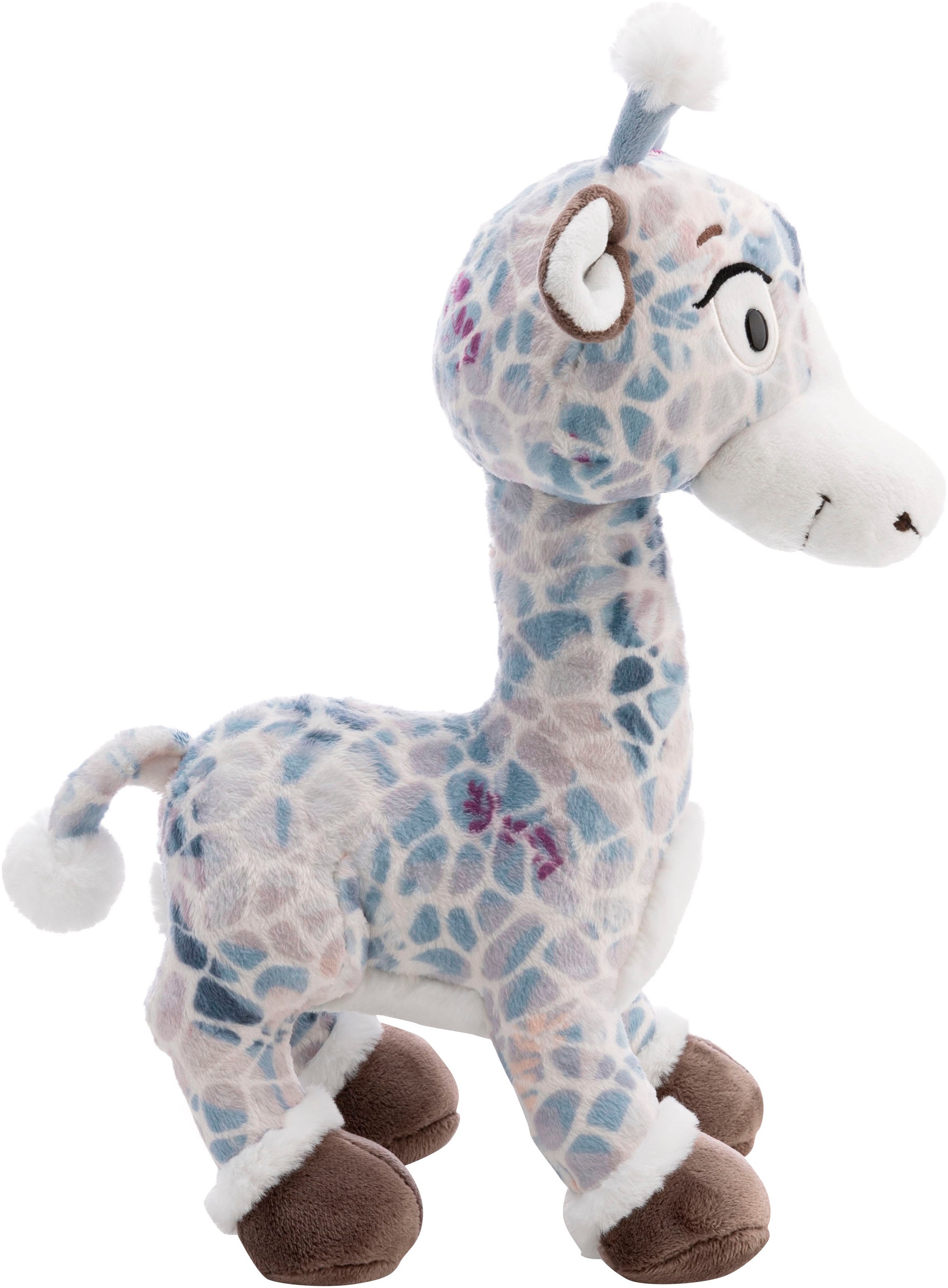 Nici Kuscheltier »Winter, Giraffe Winny Winterfur, 70 cm stehend«, sitzend; enthält recyceltes Material