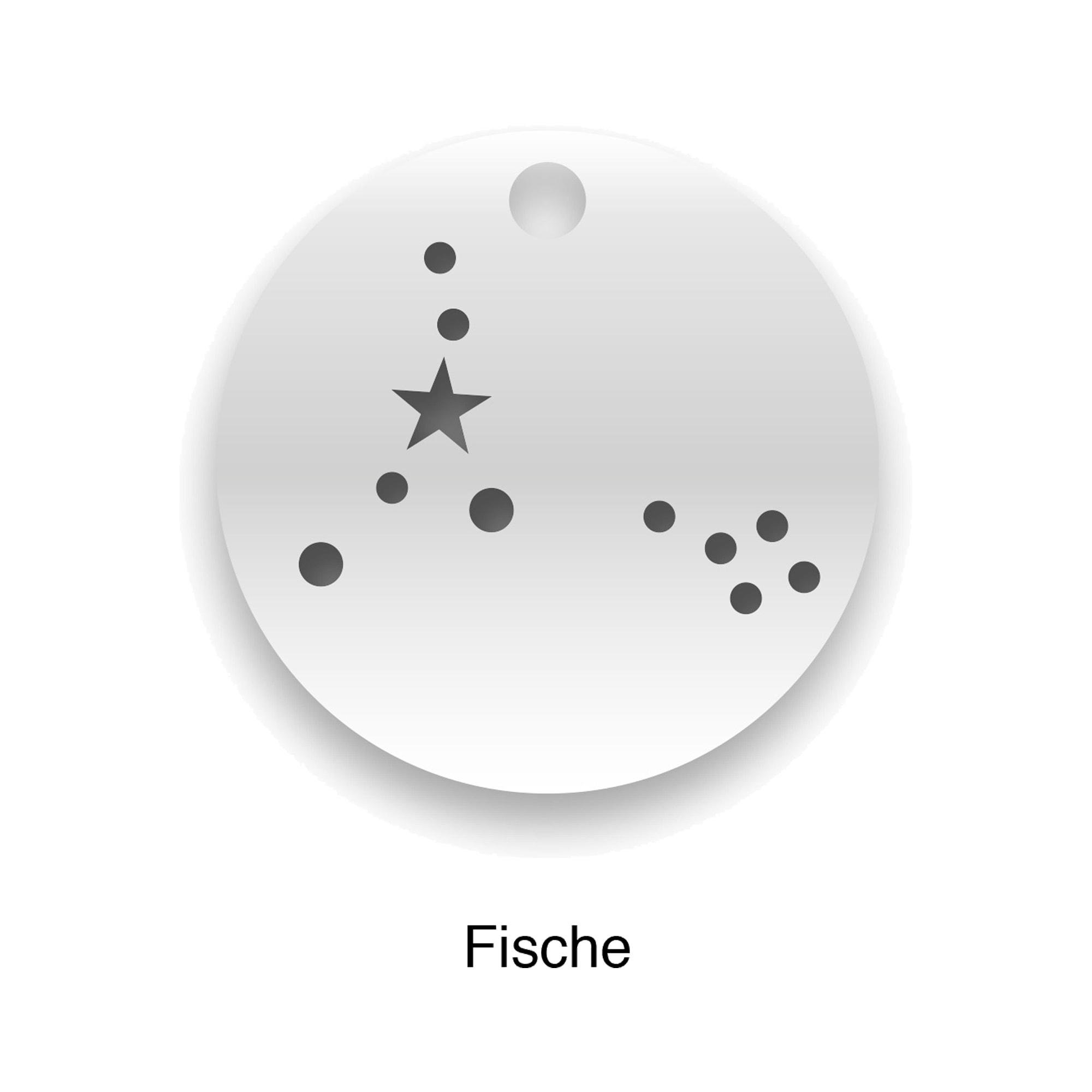 Beka&Bell Collierkettchen »Silber 925 Sternzeichen Fische«